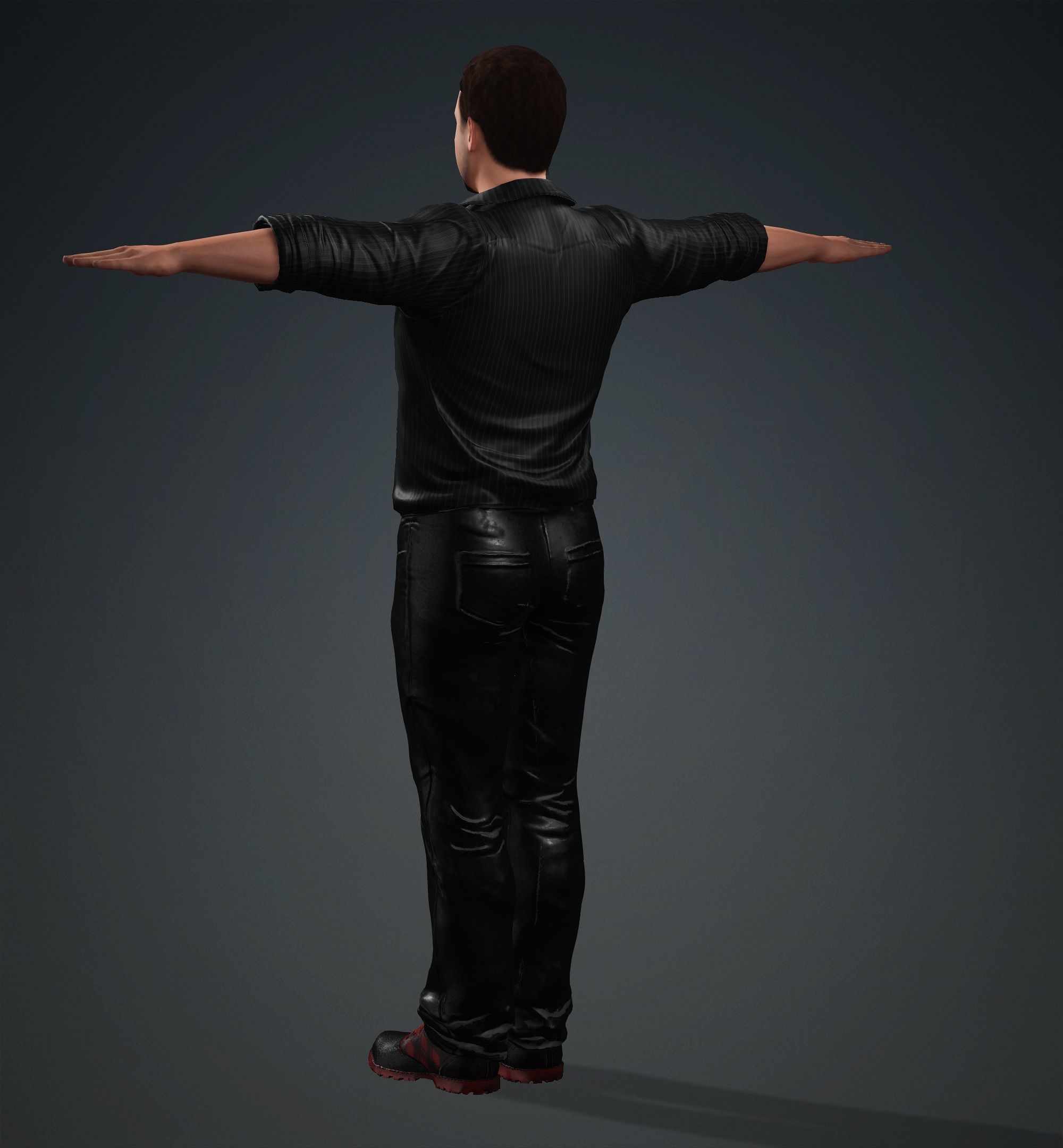 Robert Downey Jr Low-poly 3D model_3