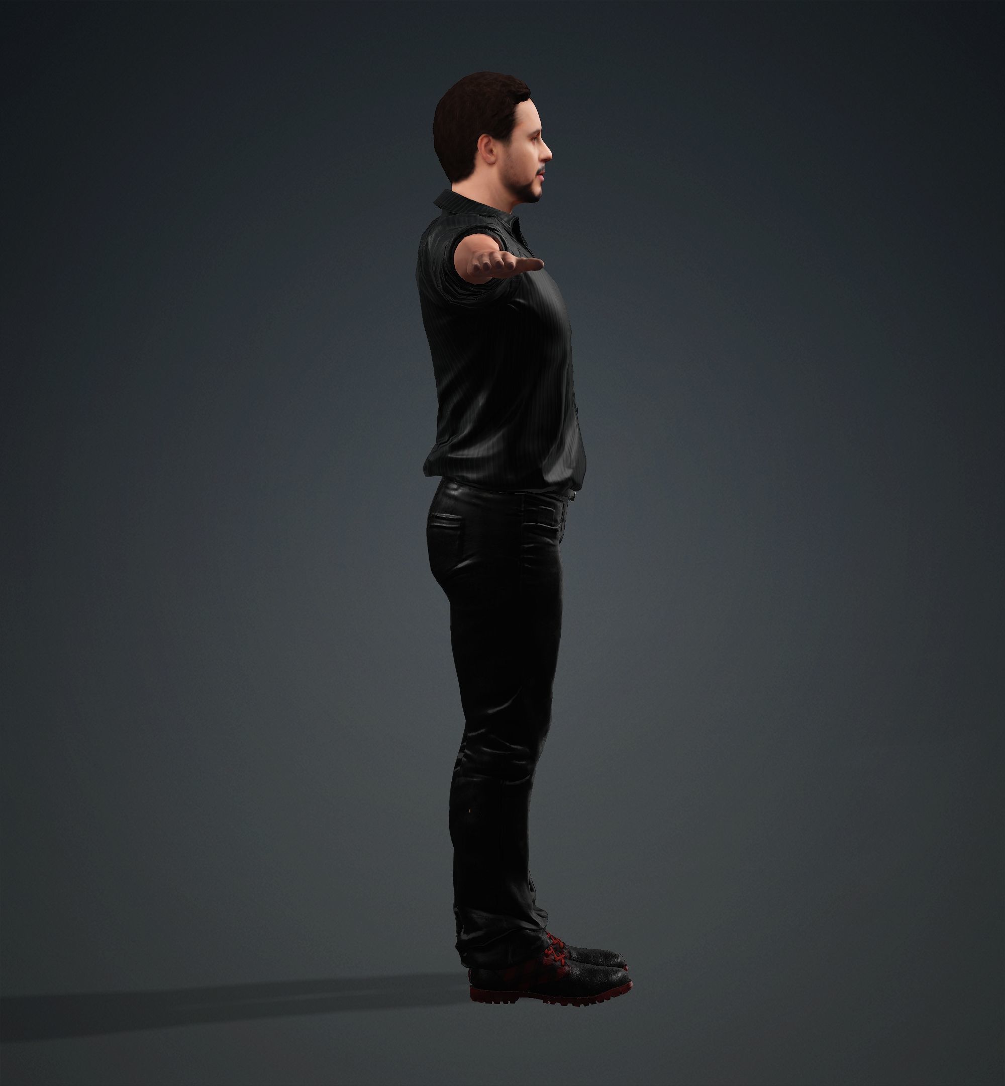 Robert Downey Jr Low-poly 3D model_6