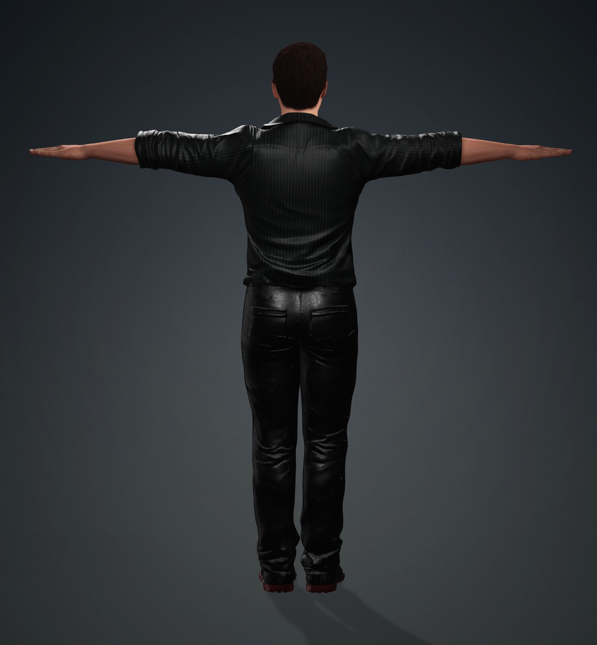 Robert Downey Jr Low-poly 3D model_4