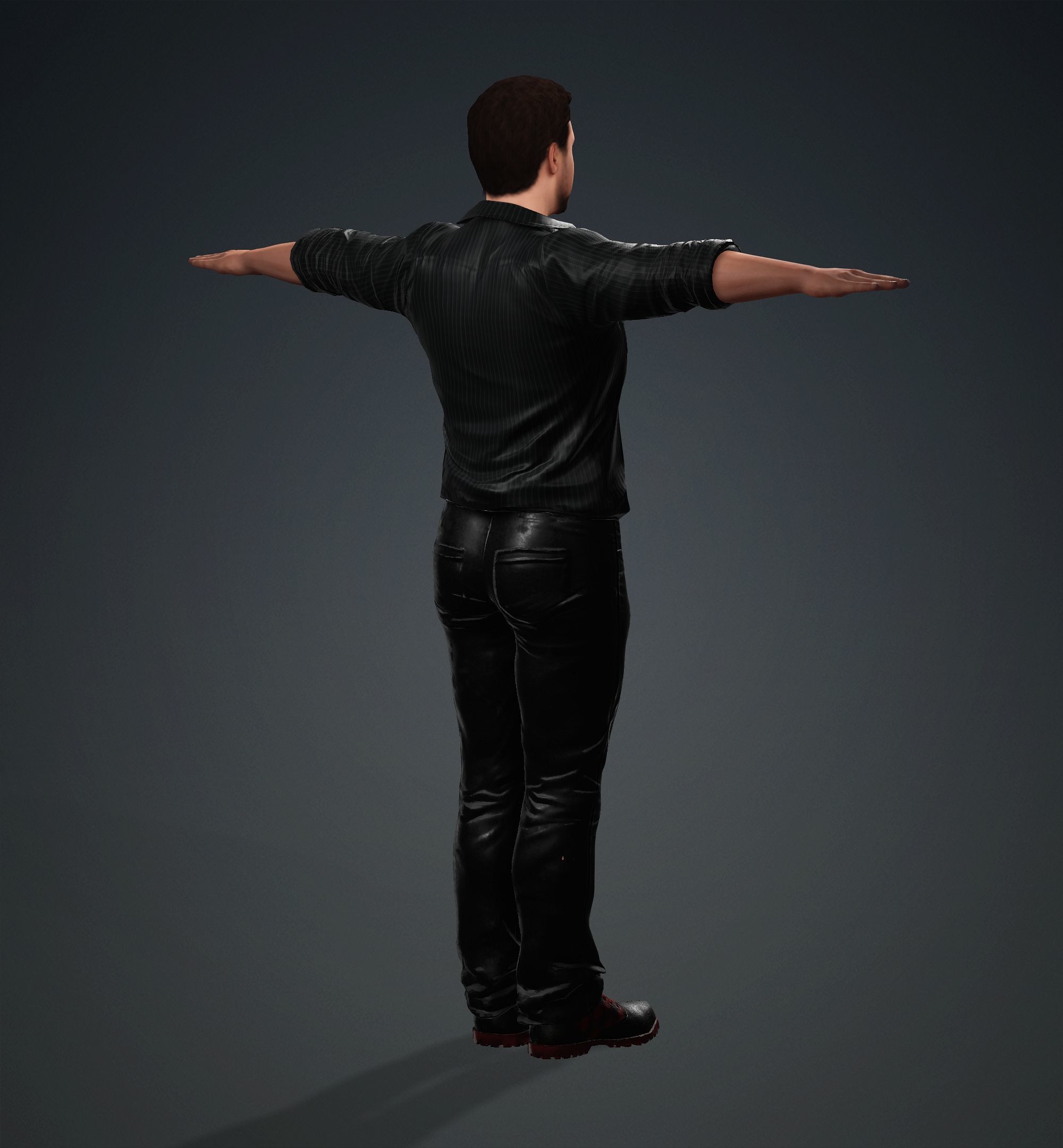 Robert Downey Jr Low-poly 3D model_5