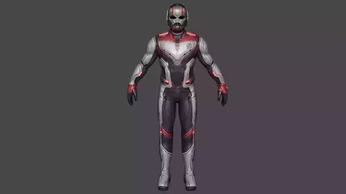 Antman AE Team-Suit Low-poly 3D model