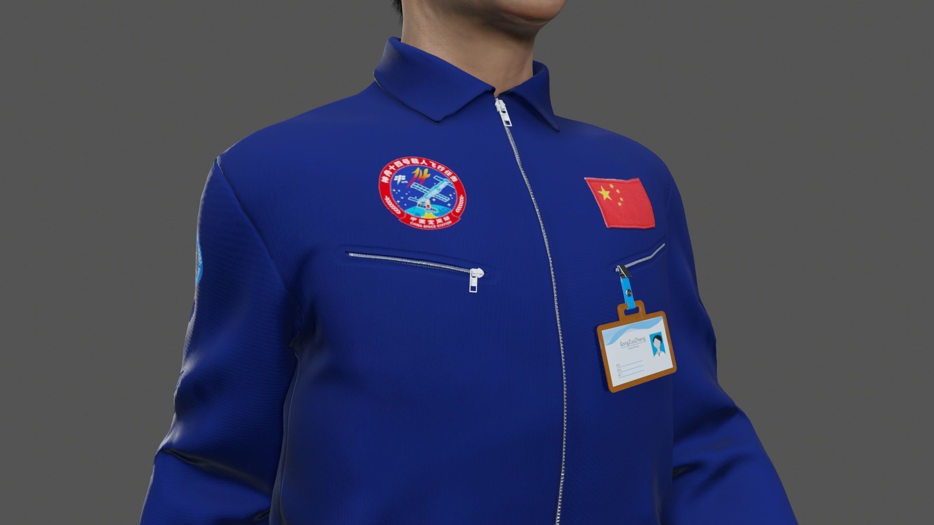 Worker Character  Low-poly 3D model_10