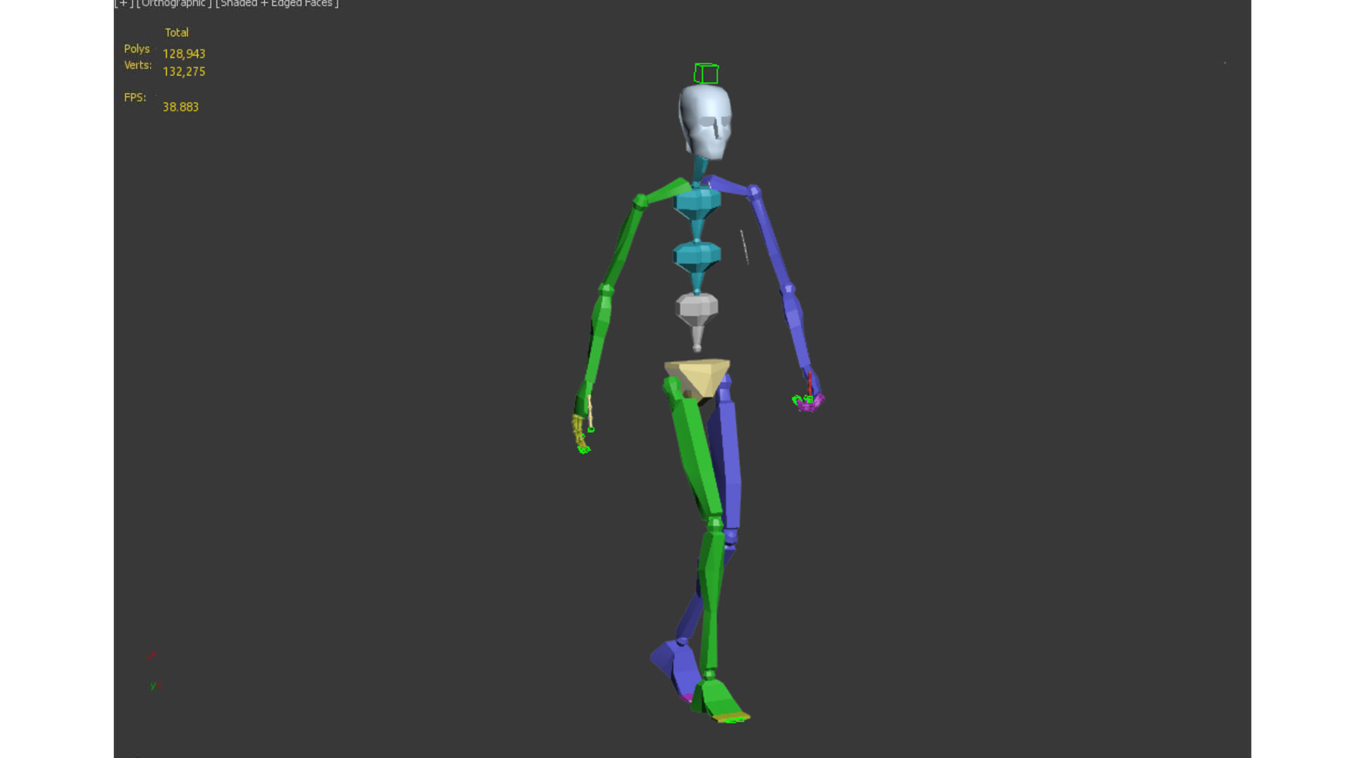 Worker Character  Low-poly 3D model_16