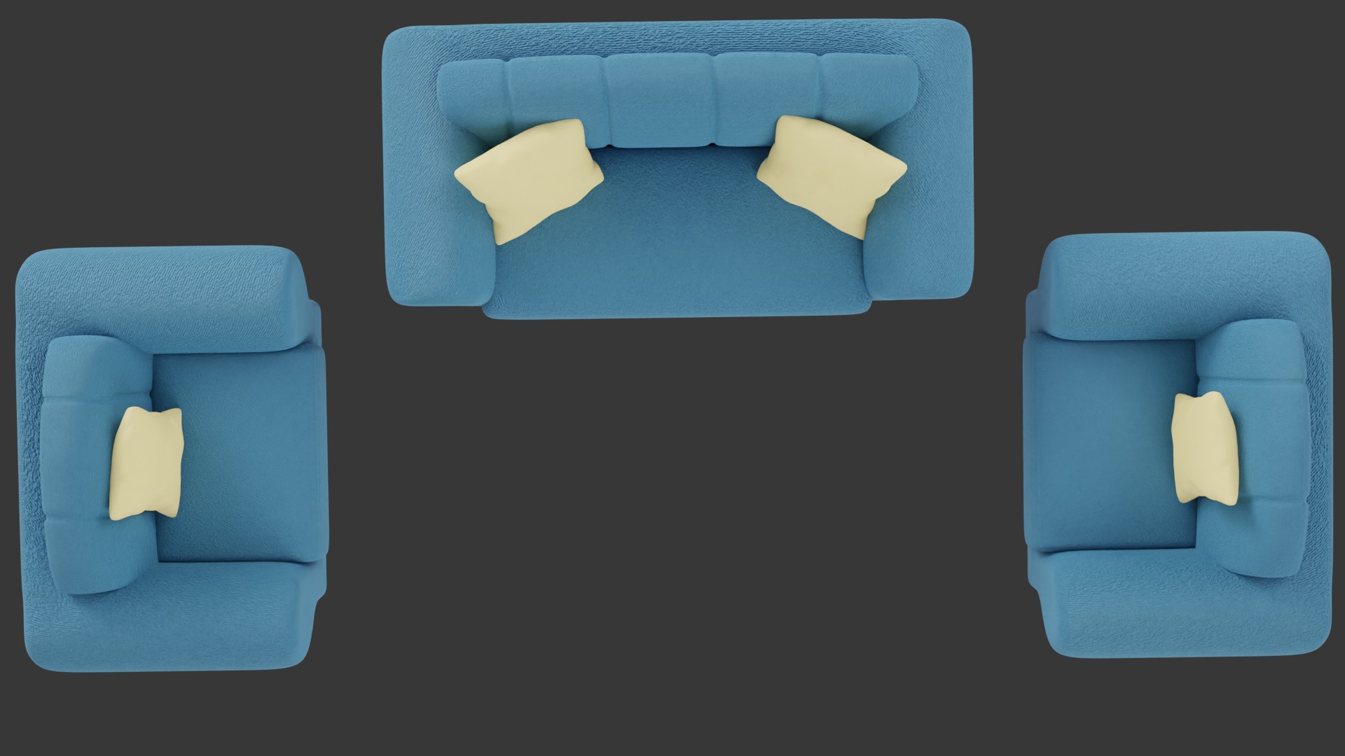 Sofa Set 3D model_8