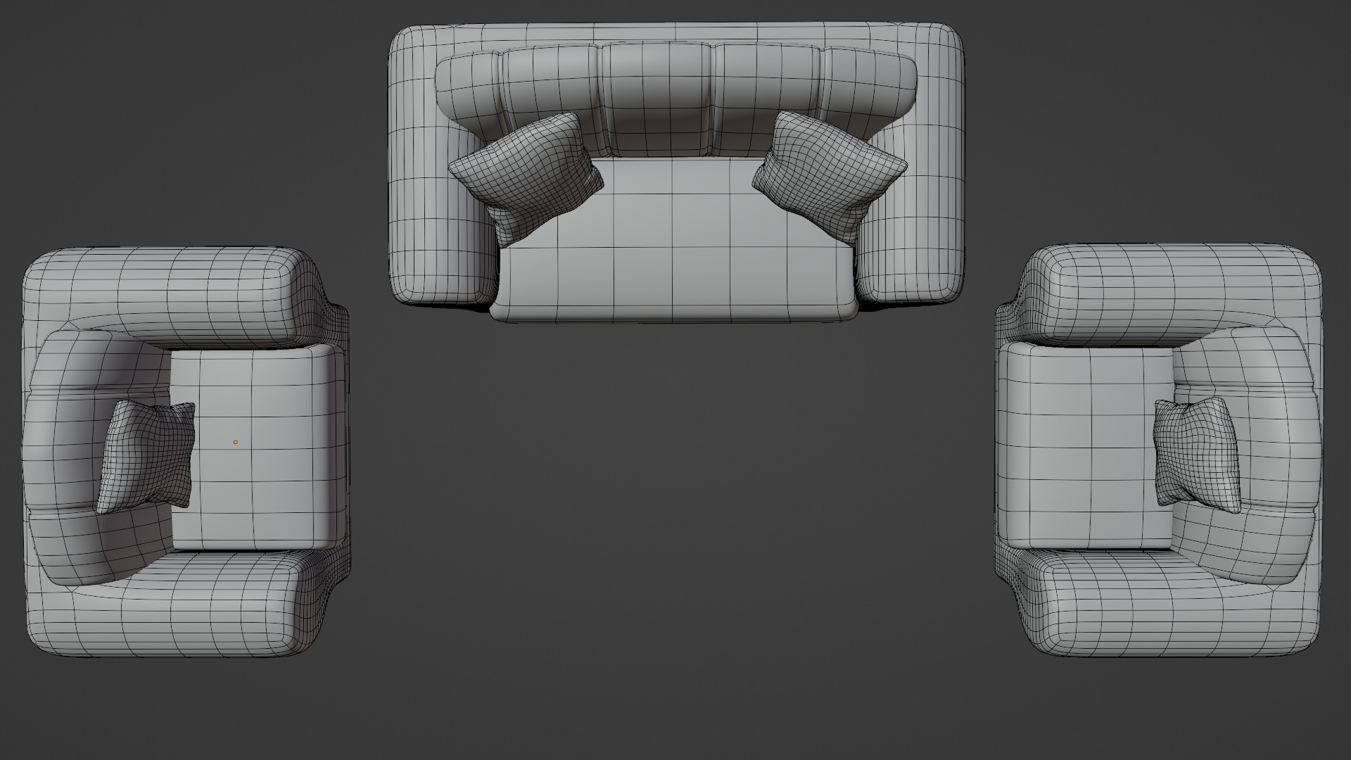 Sofa Set 3D model_17