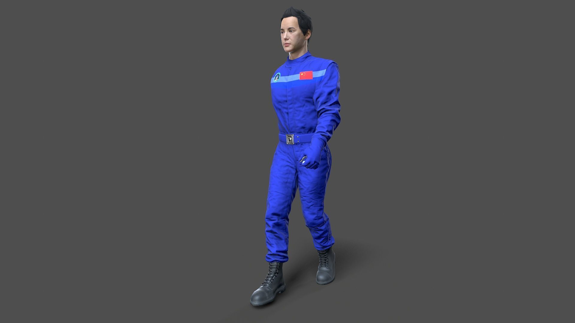 man Character Low-poly 3D model_6
