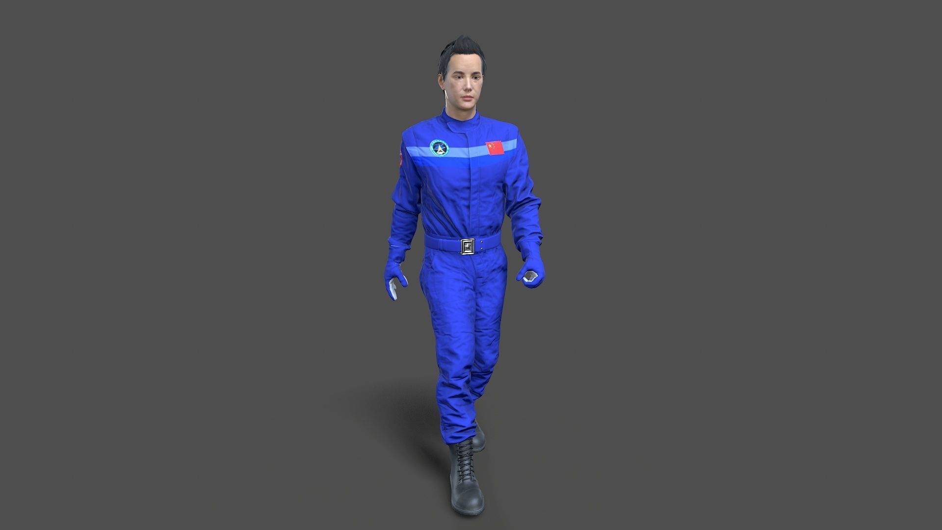 man Character Low-poly 3D model_4