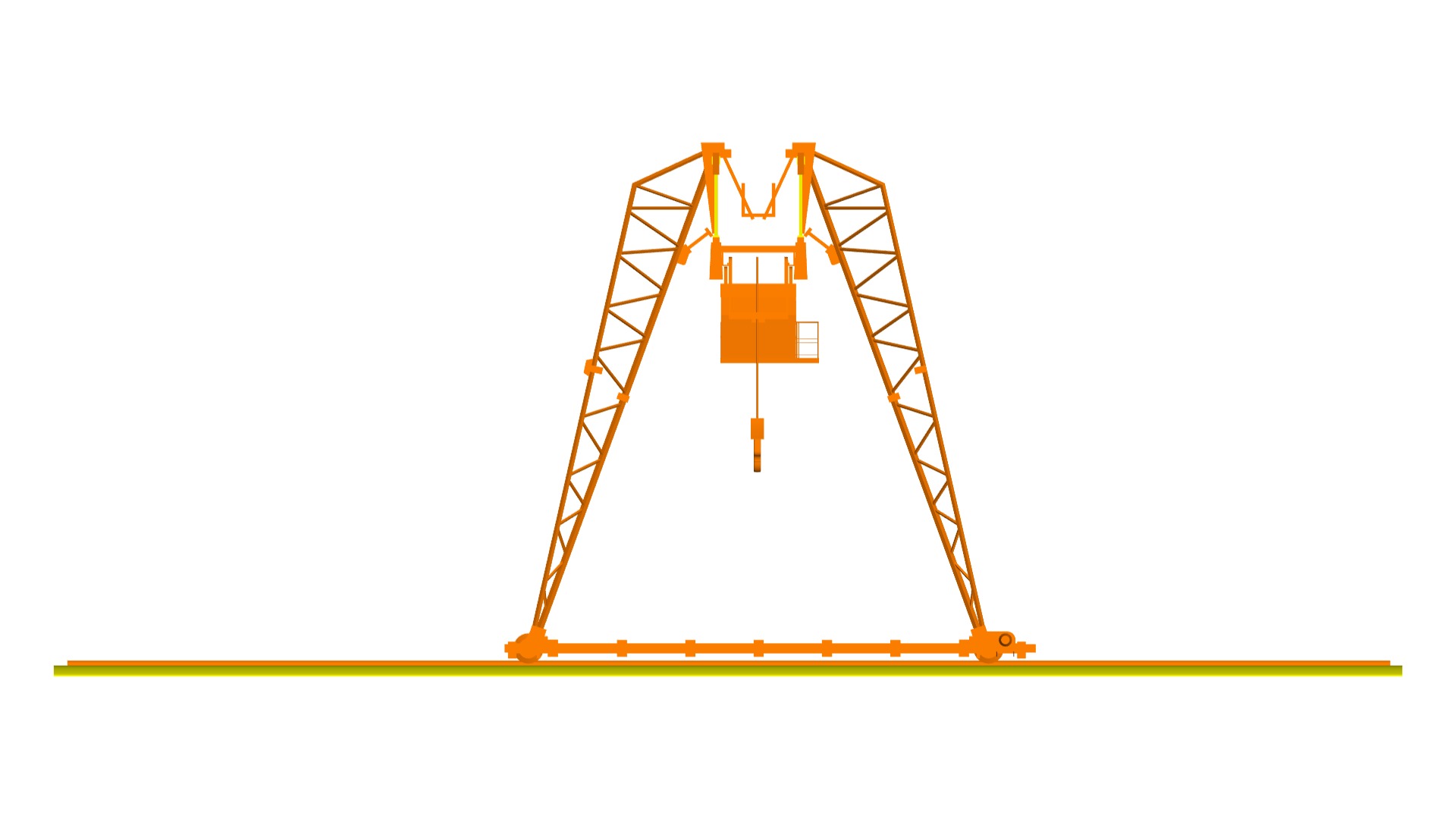 crane elevator 3D model_2