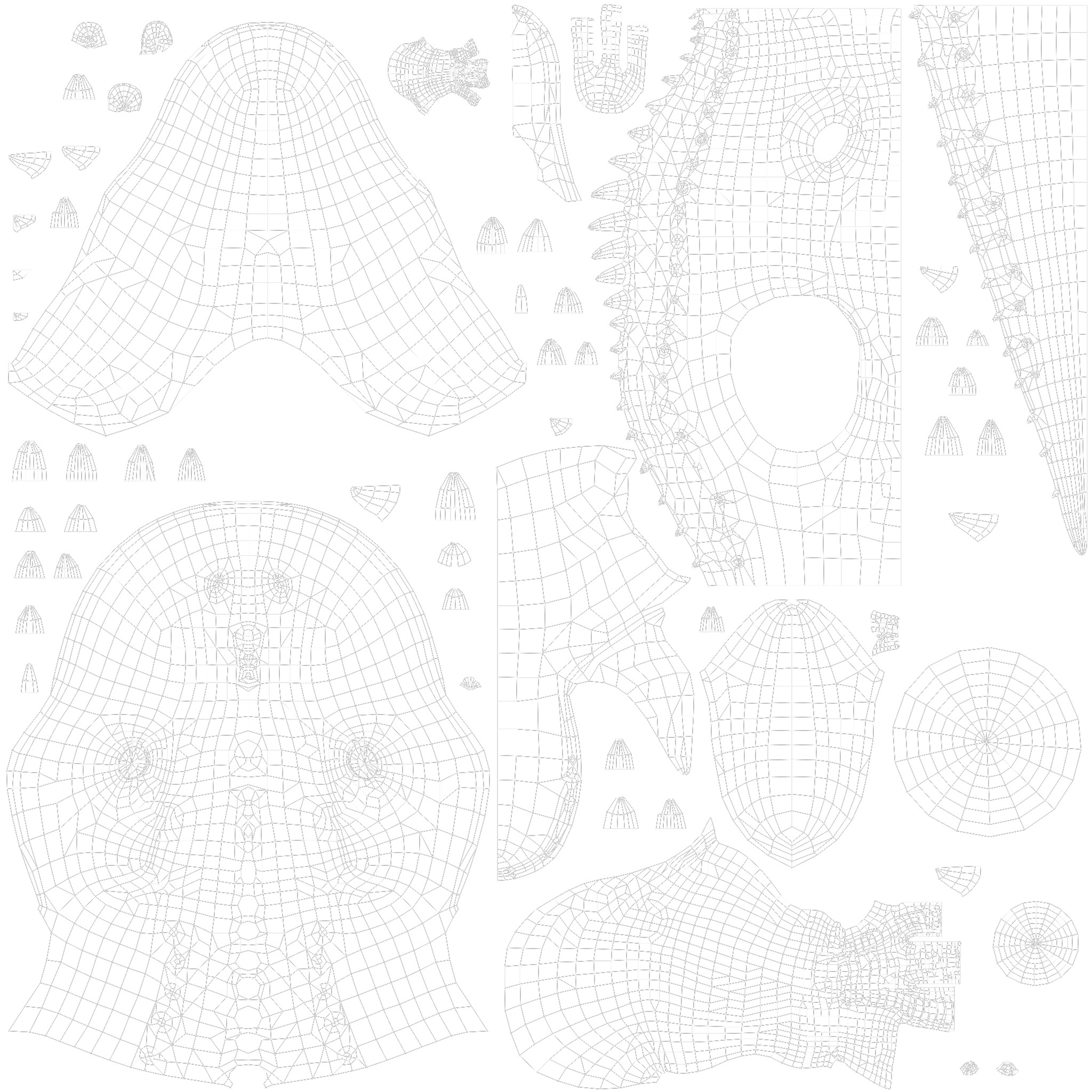 dinosaur Low-poly 3D model_6