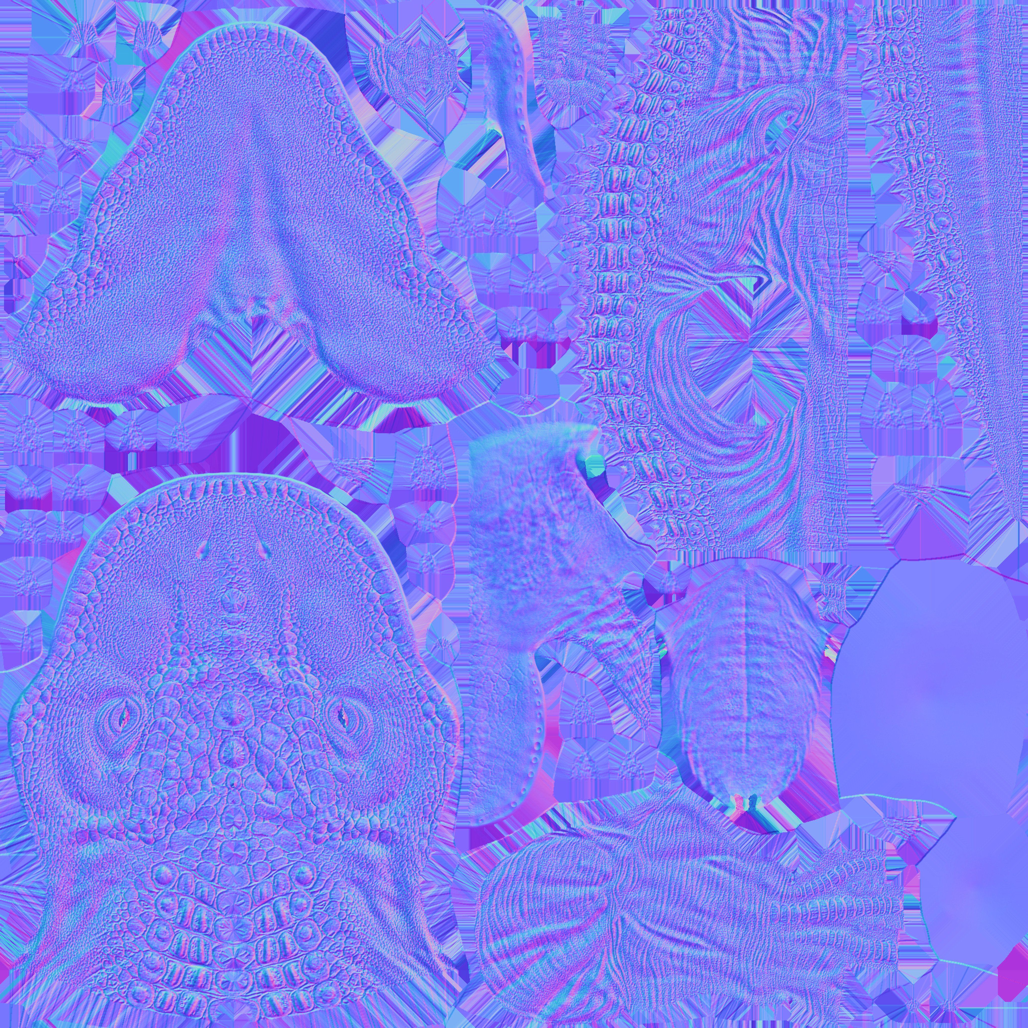 dinosaur Low-poly 3D model_5