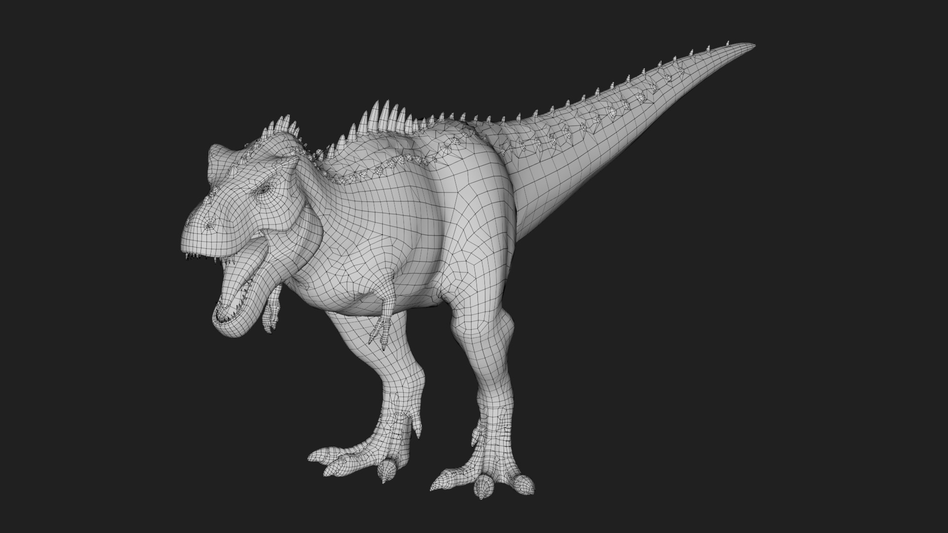 dinosaur Low-poly 3D model_1
