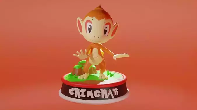 POKEMON - CHIMCHAR - OUISTICRAM  3D print model