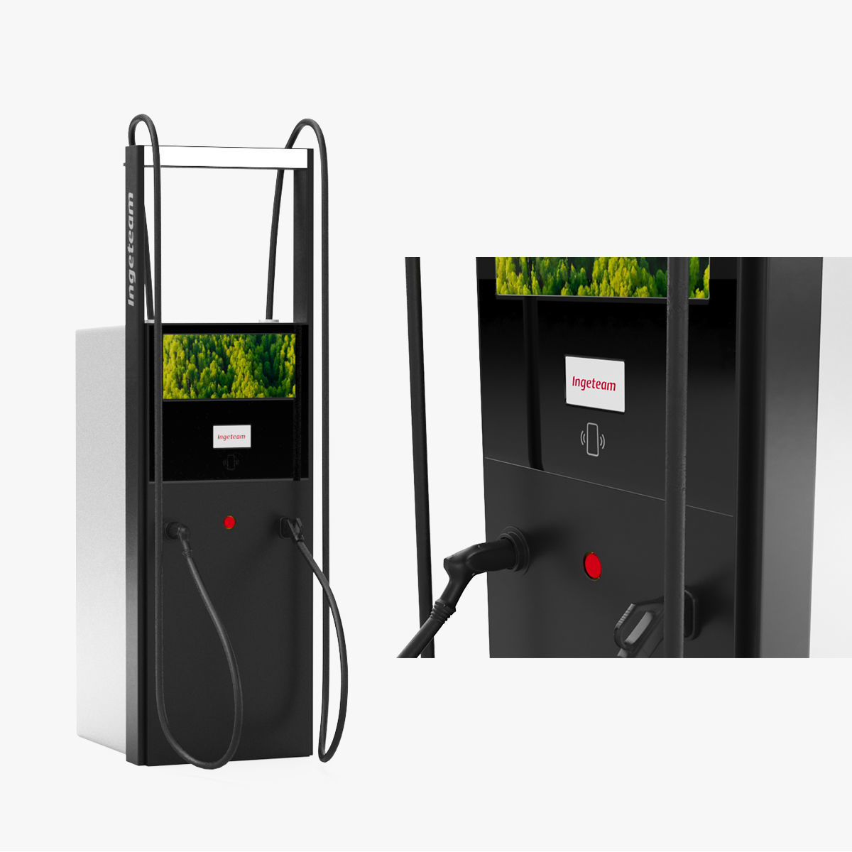 Ingeteam Ingerev Rapid ST200 EV Charging Station 3D model_9