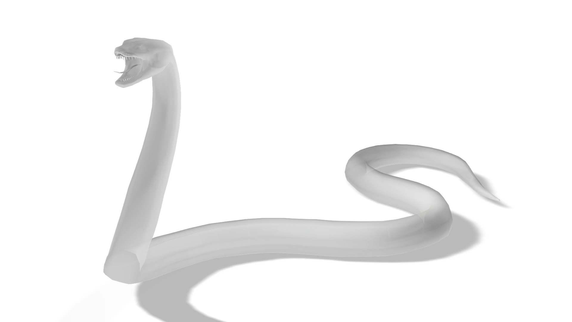 Animated Anaconda Rigged Low-poly 3D model_12