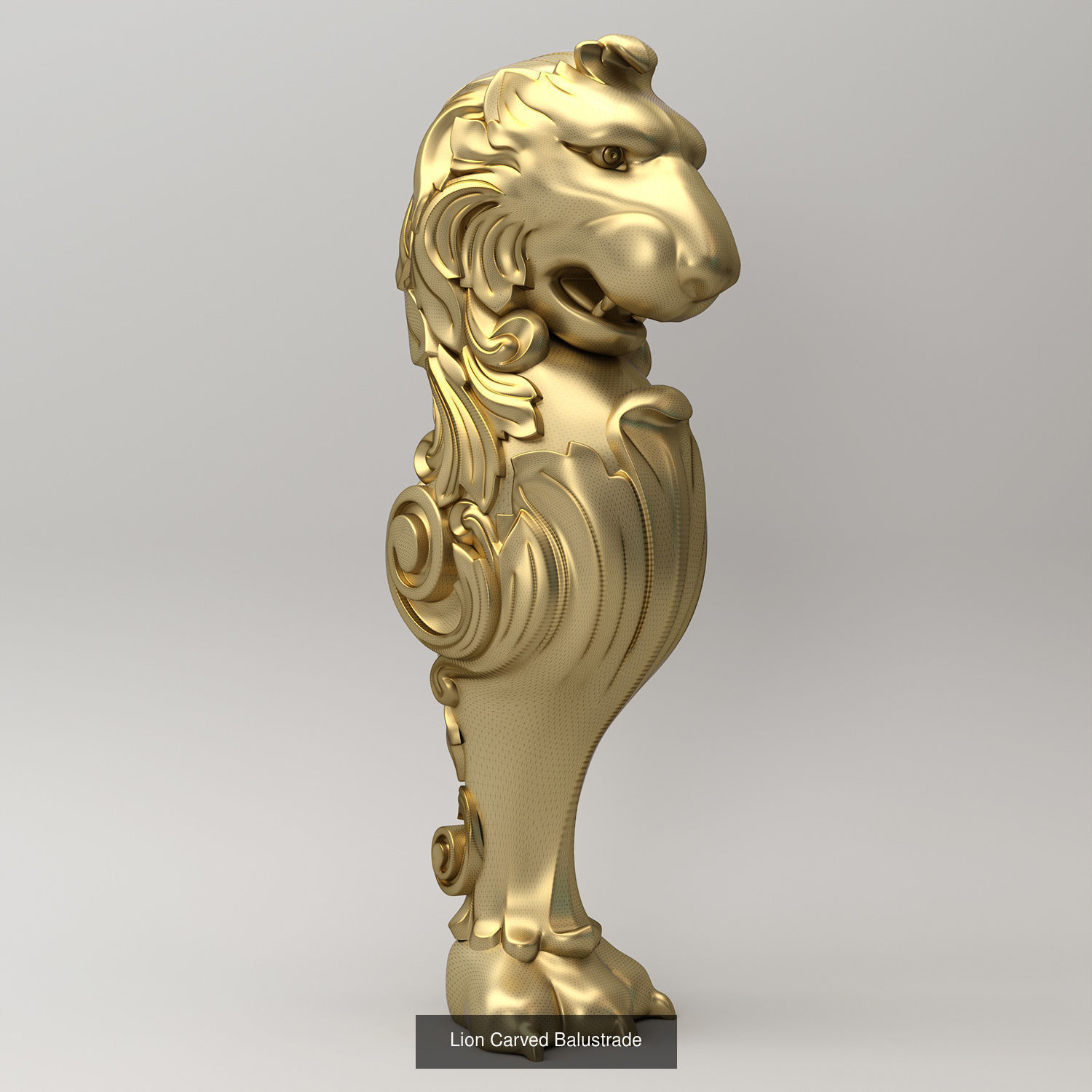Carved Balusters 3D Model Collection_2
