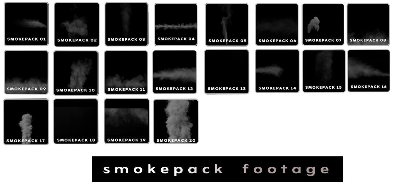 Smoke Pack Footage and Smoke Shader for Blender Low-poly 3D model_3