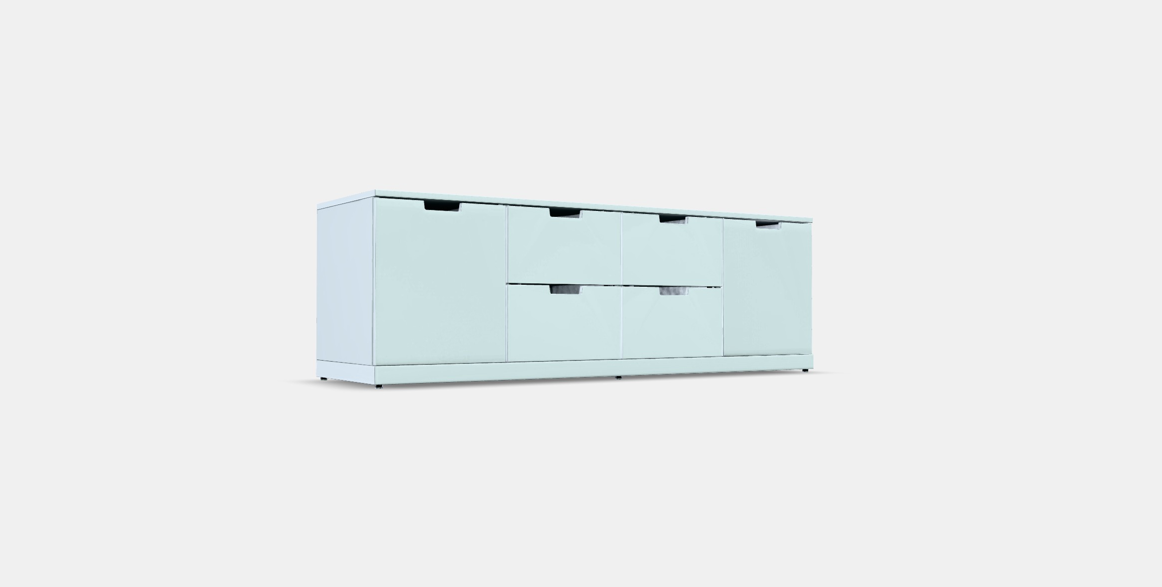 NORDLI Chest of 6 drawers 6 Low-poly 3D model_3
