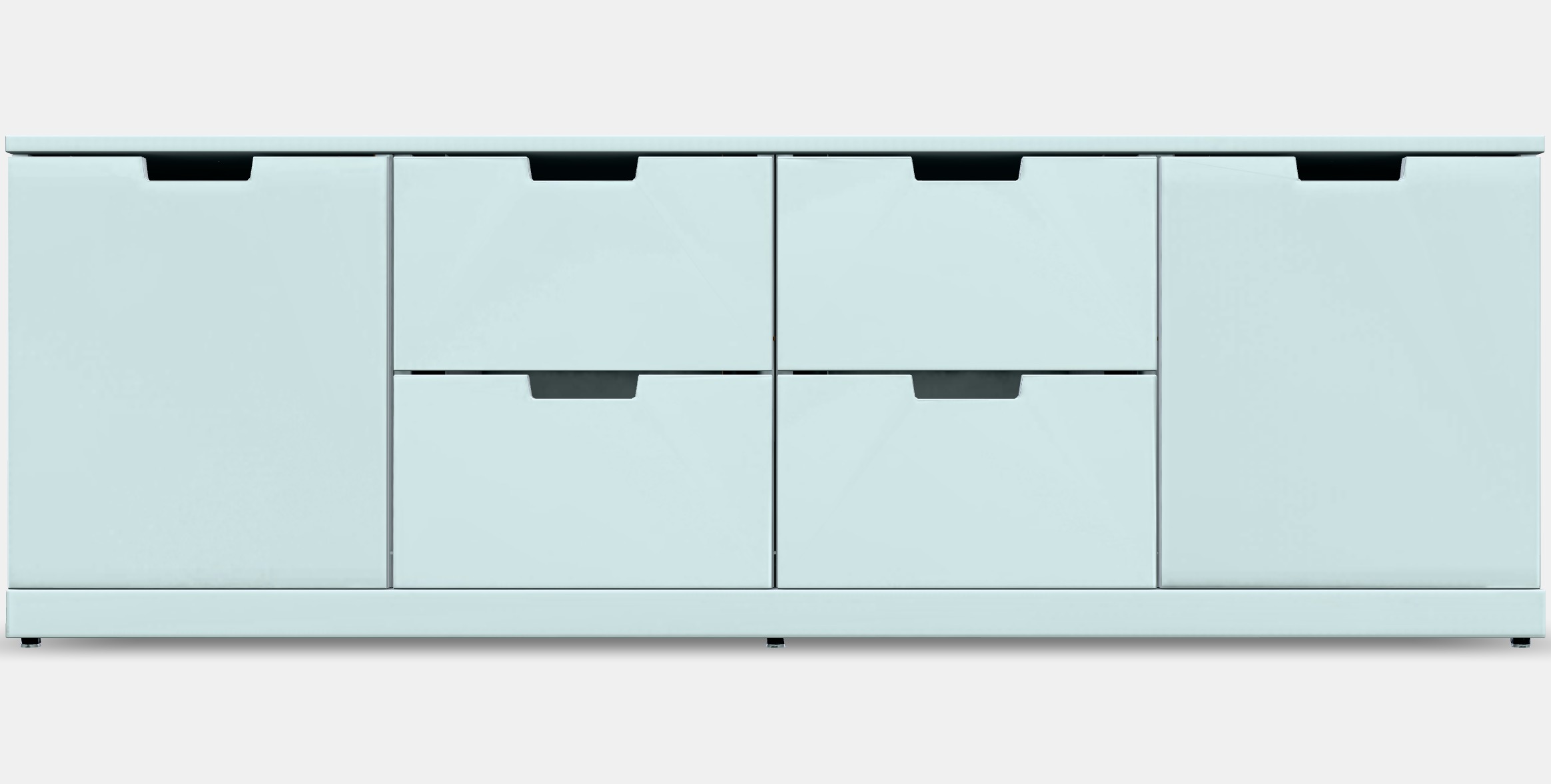 NORDLI Chest of 6 drawers 6 Low-poly 3D model_12