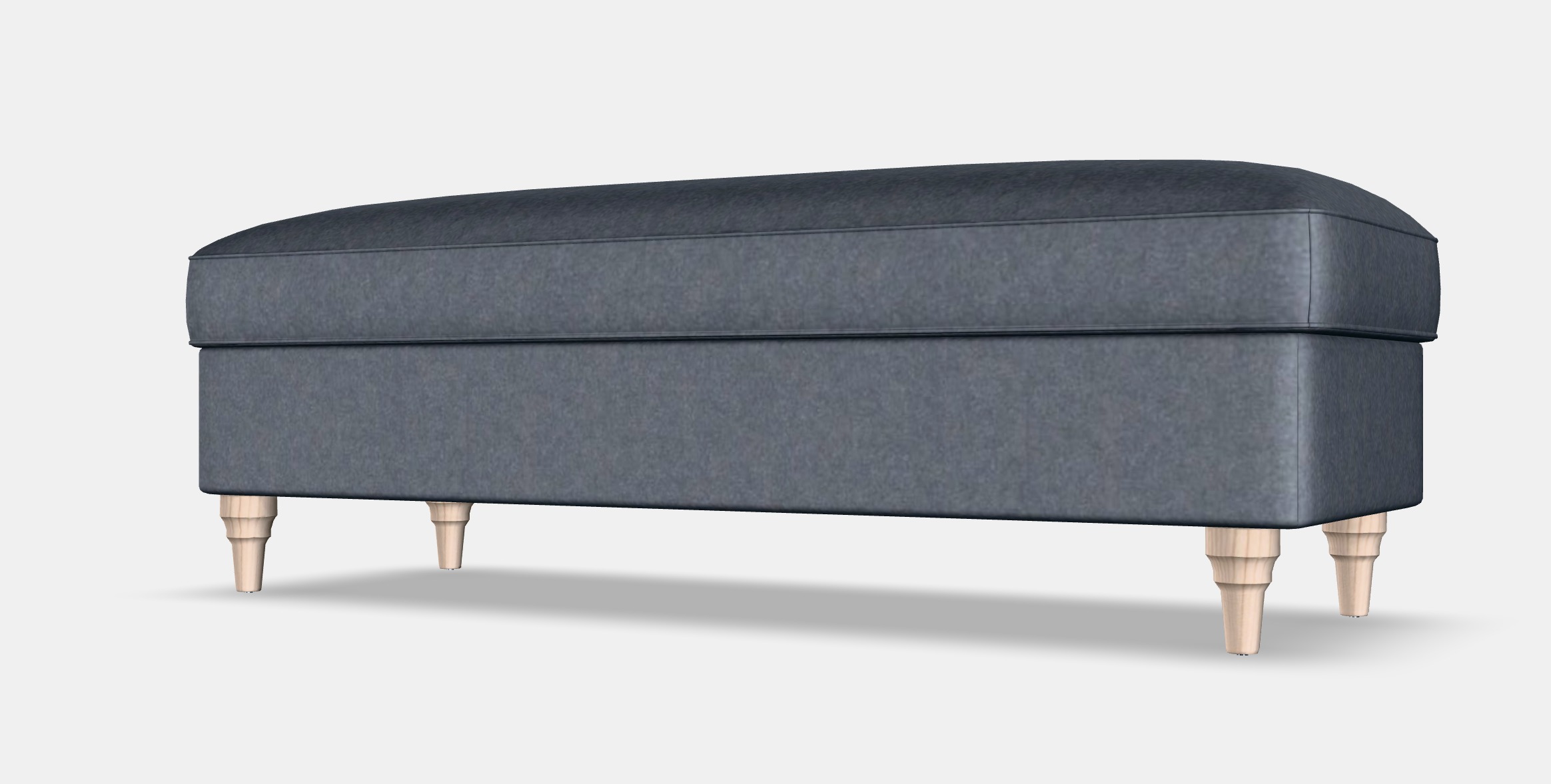 ESSEBODA Bench with storage Low-poly 3D model_7