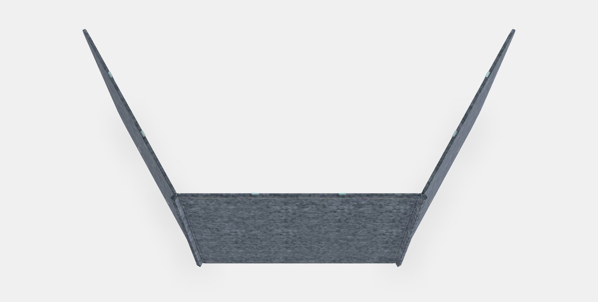 OVNING Desk divider with compartments Low-poly 3D model_3