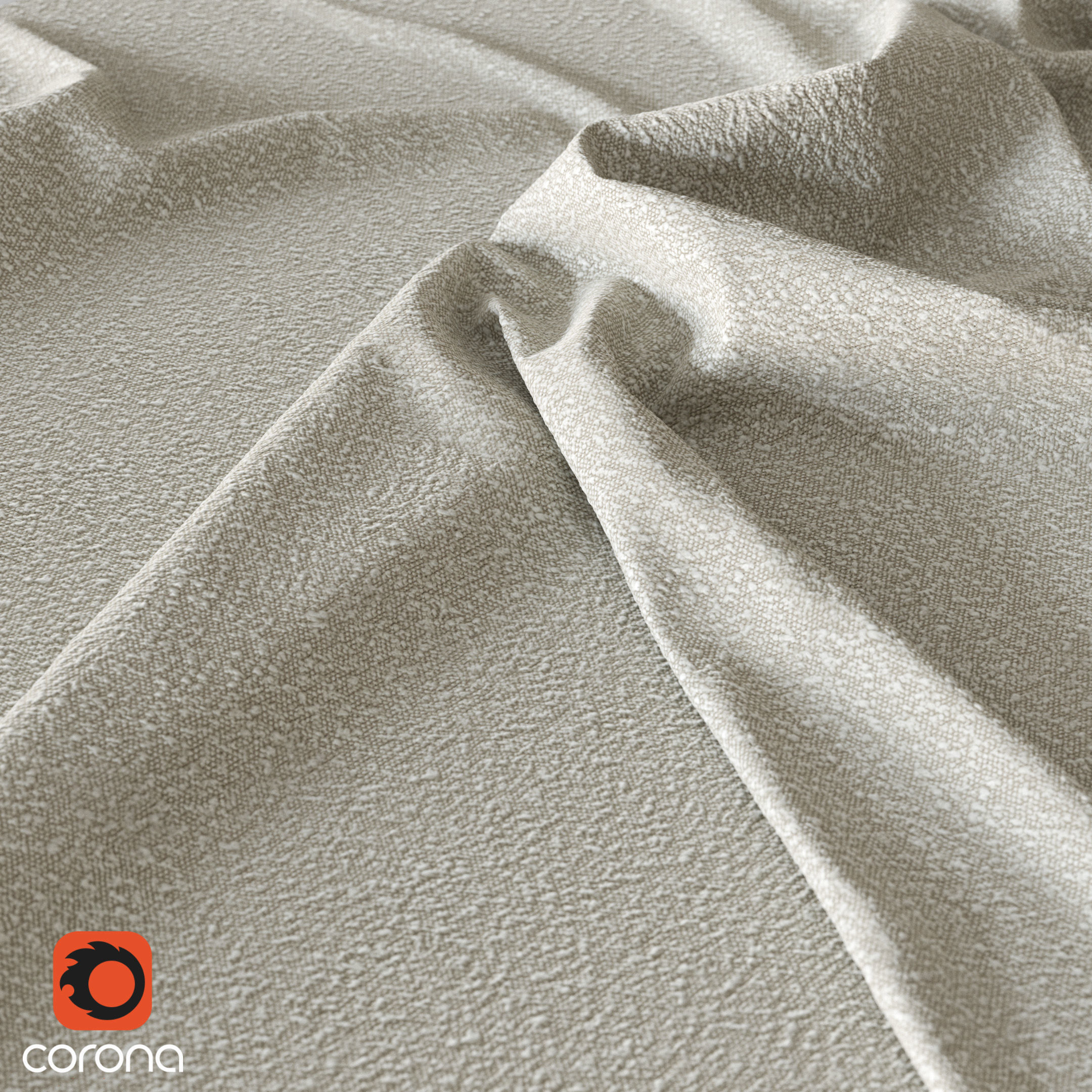 Fabric Boucle Pearl 4k PBR Texture_3