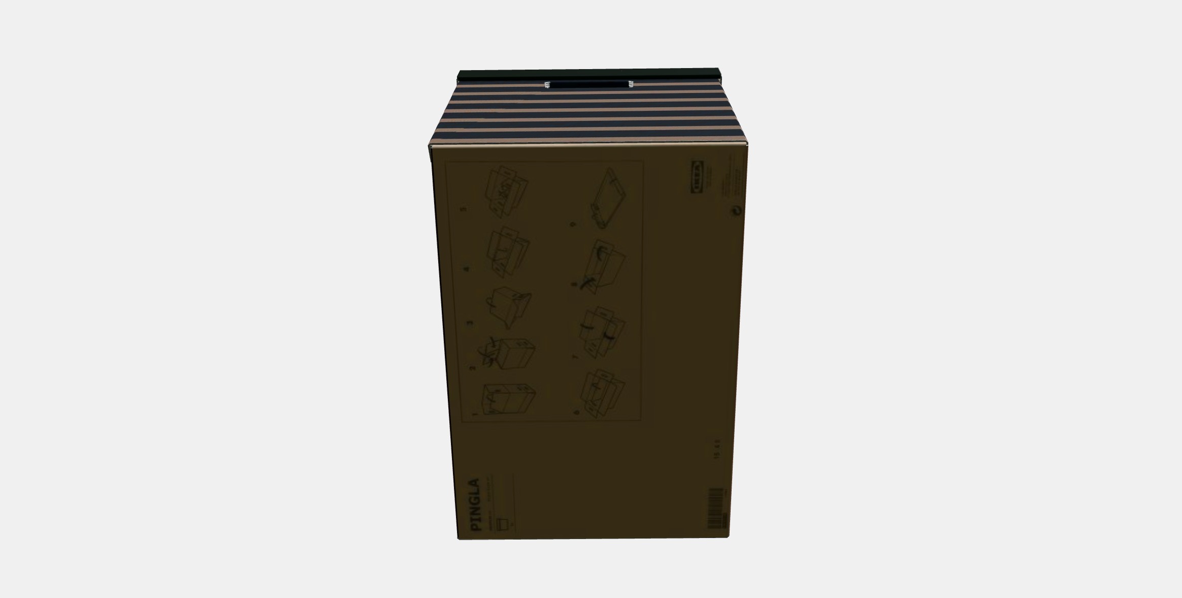 PINGLA Box with lid Low-poly 3D model_7