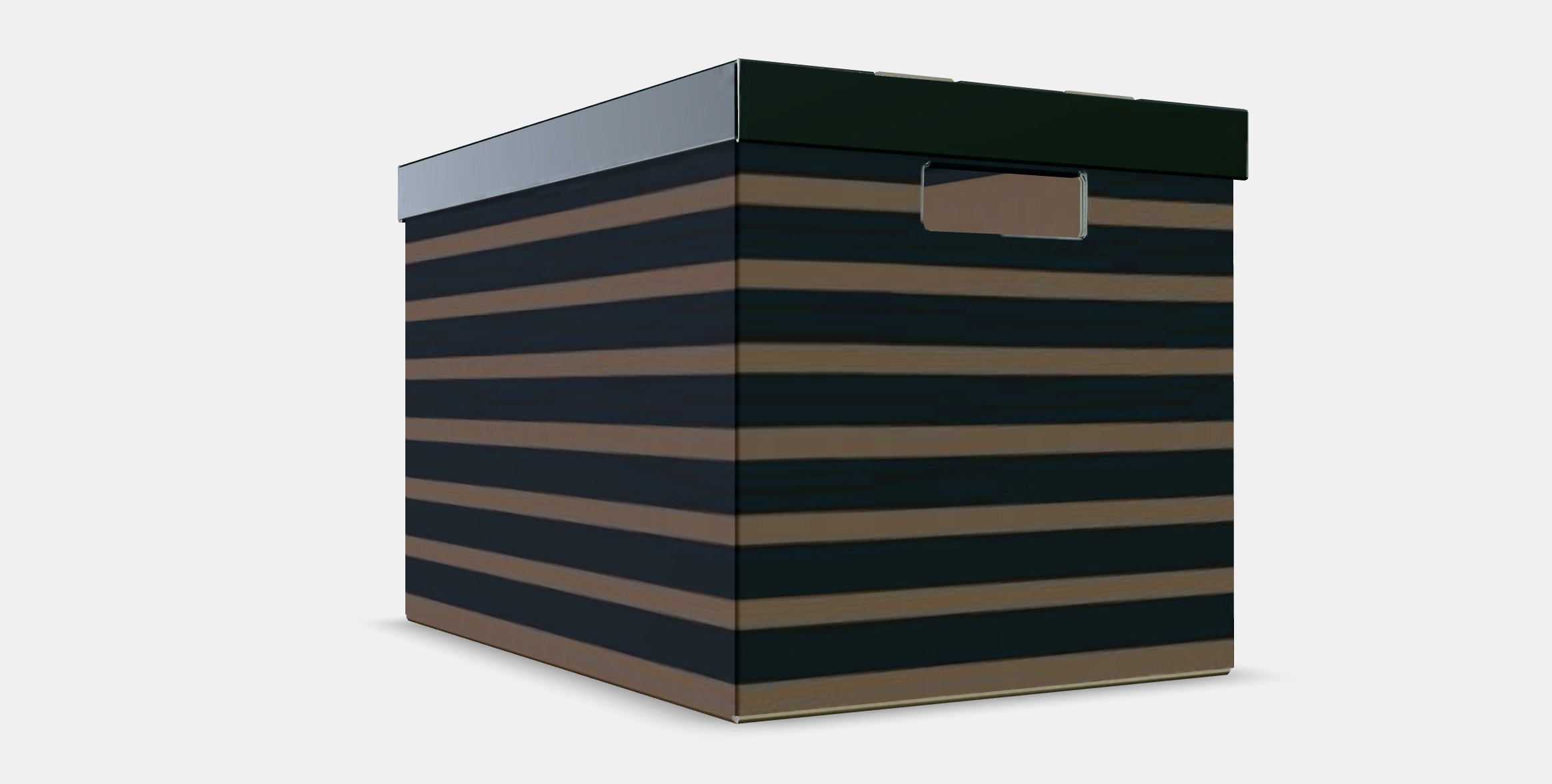 PINGLA Box with lid Low-poly 3D model_9