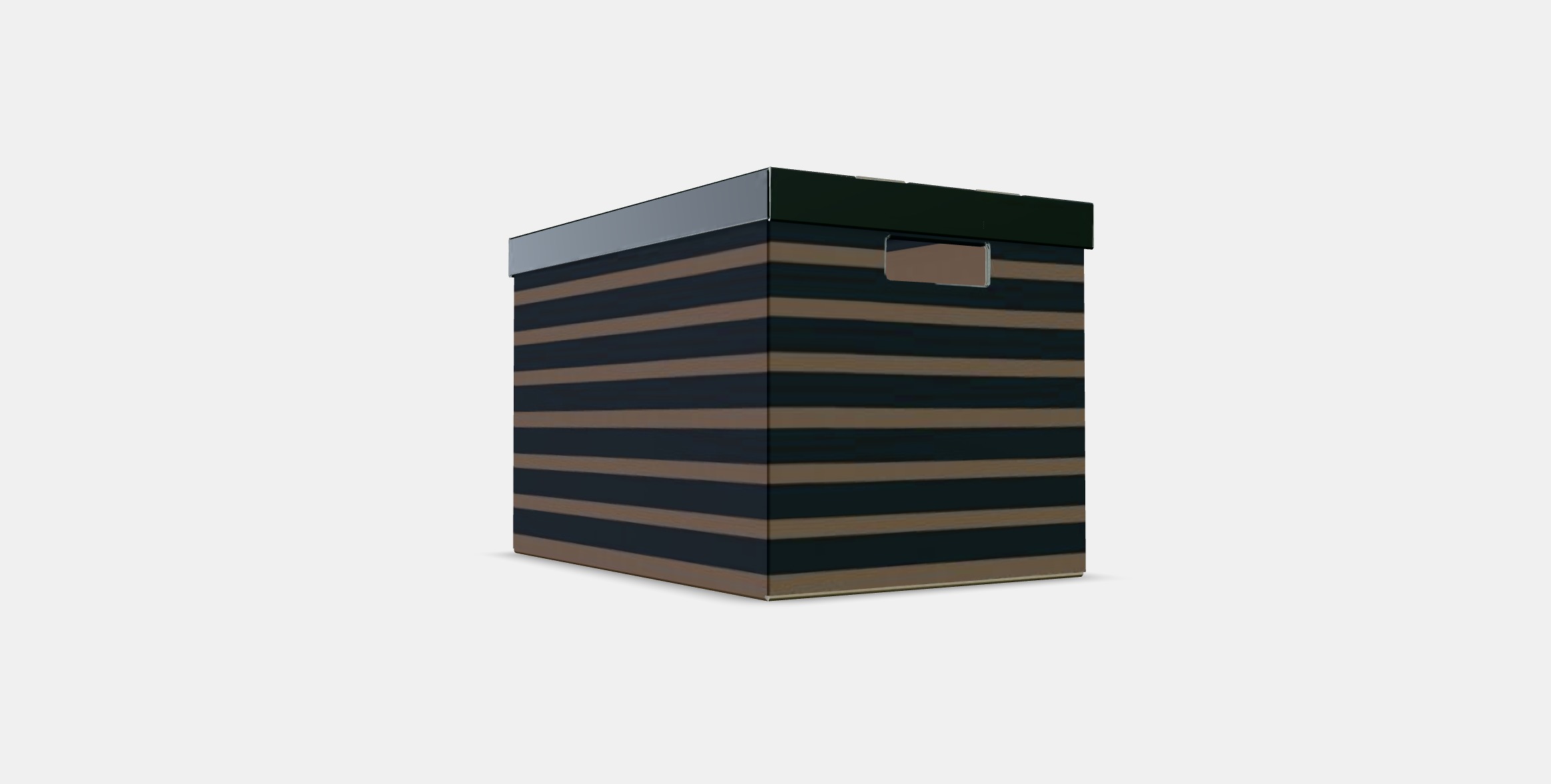 PINGLA Box with lid Low-poly 3D model_3