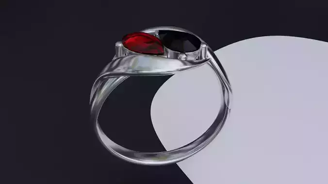 Double Gem Ring