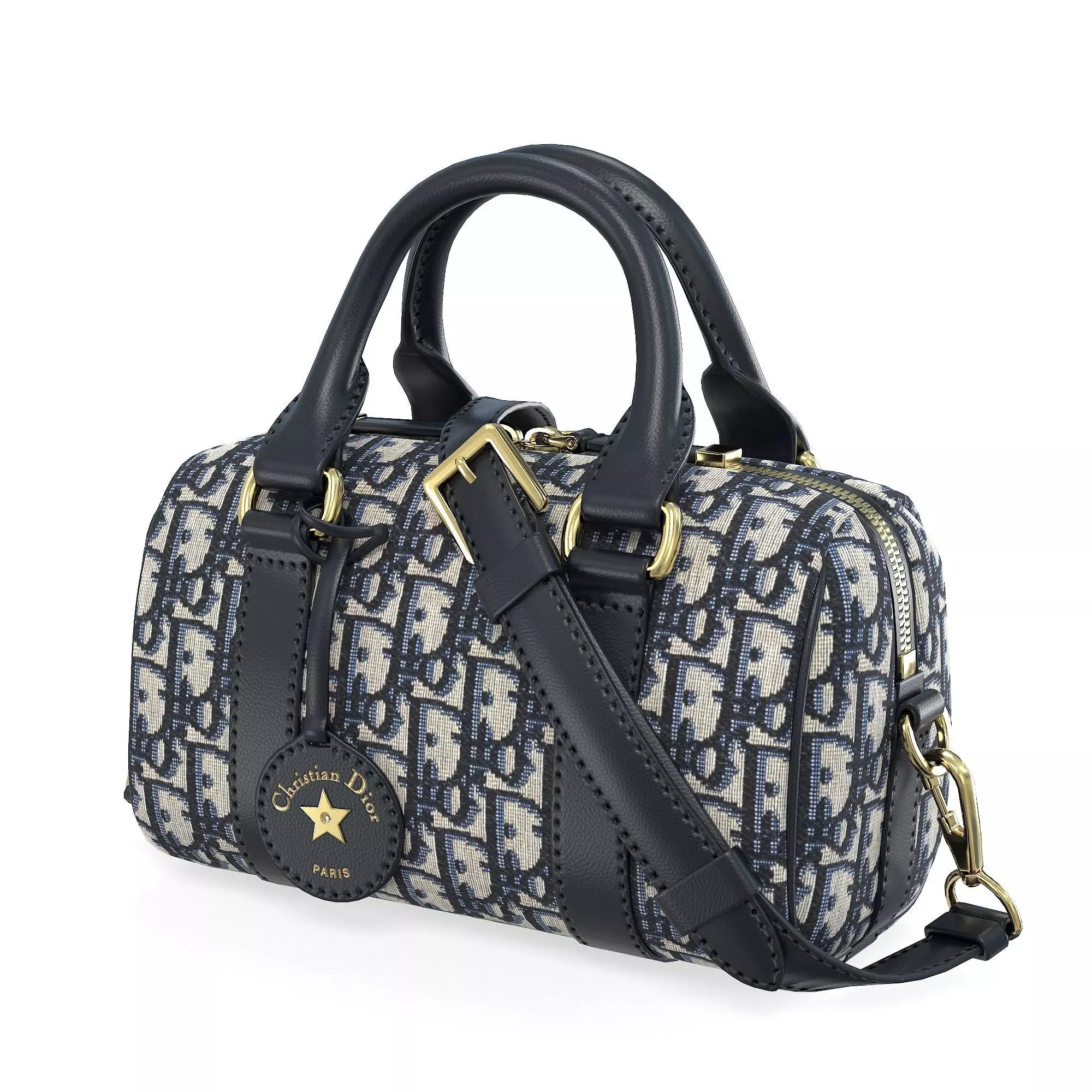 Dior Groove mini Bag Blue Low-poly 3D model
