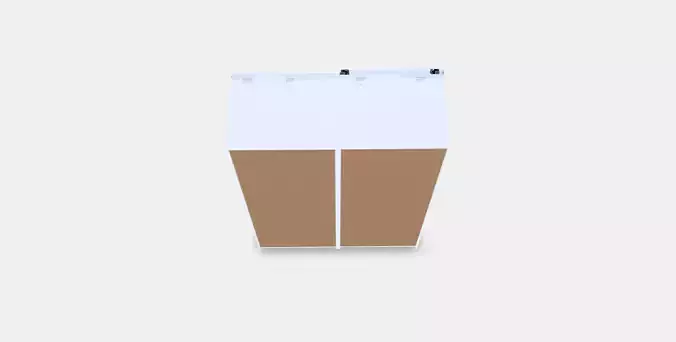 PAX - HASVIK Wardrobe combination Low-poly 3D model