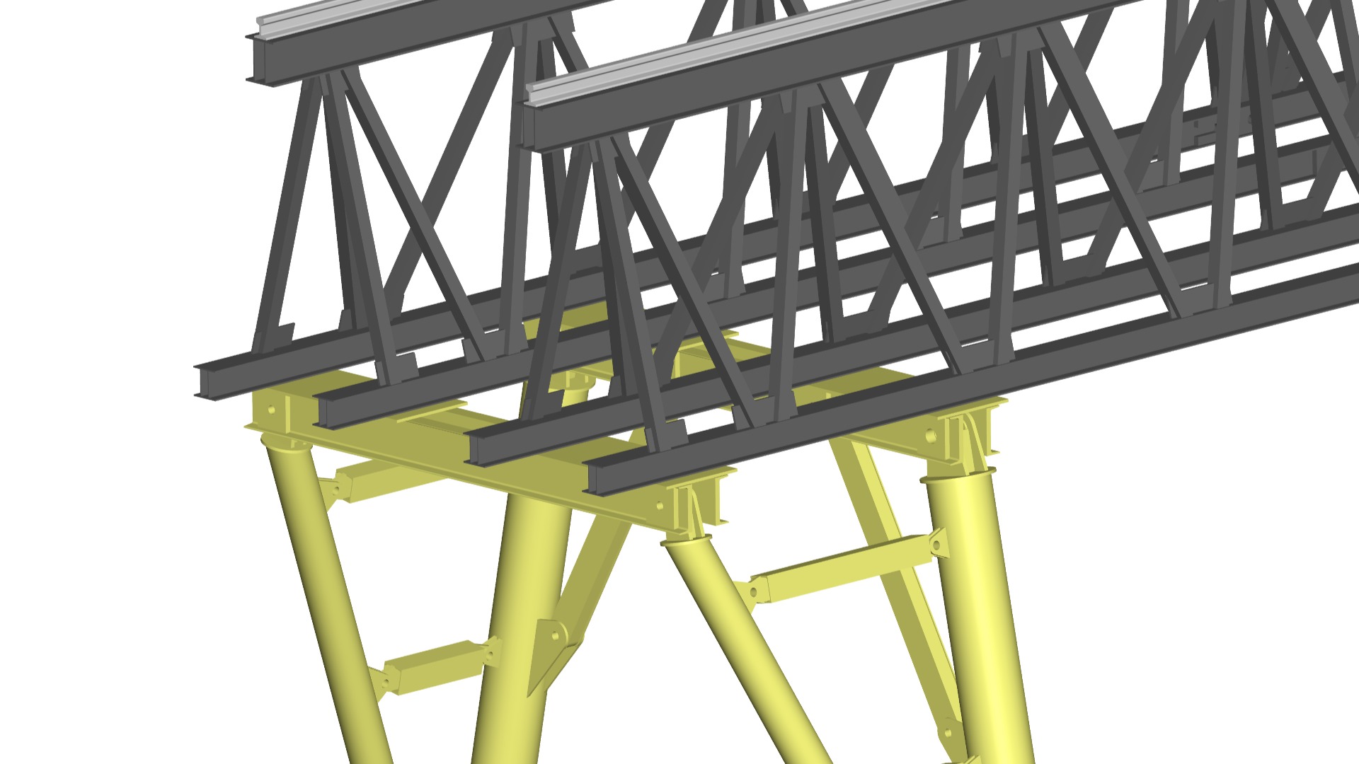 GANTRY CRANE 3D model_1