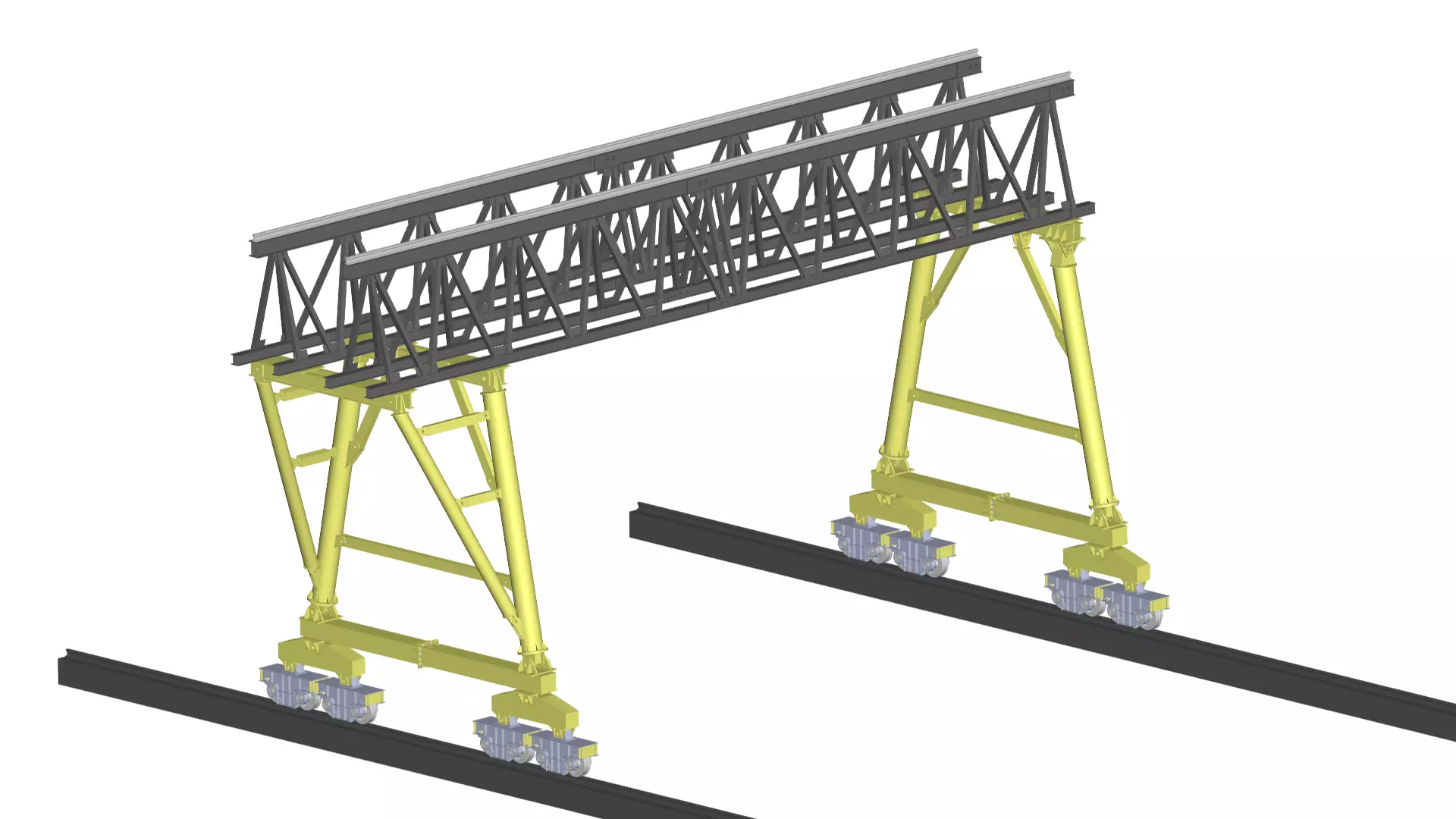GANTRY CRANE 3D model_0
