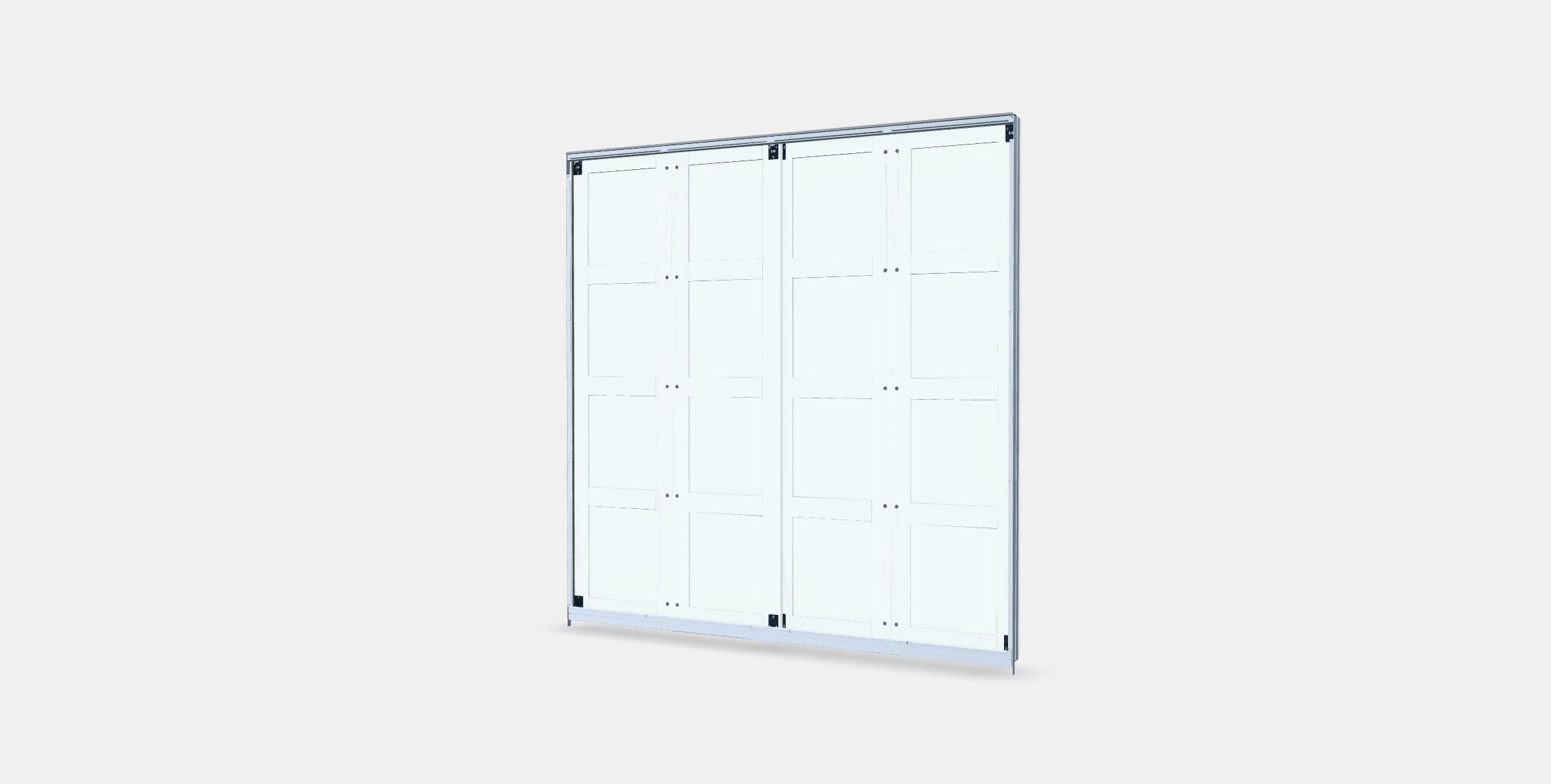 BERGSBO Pair of sliding doors Low-poly 3D model_4