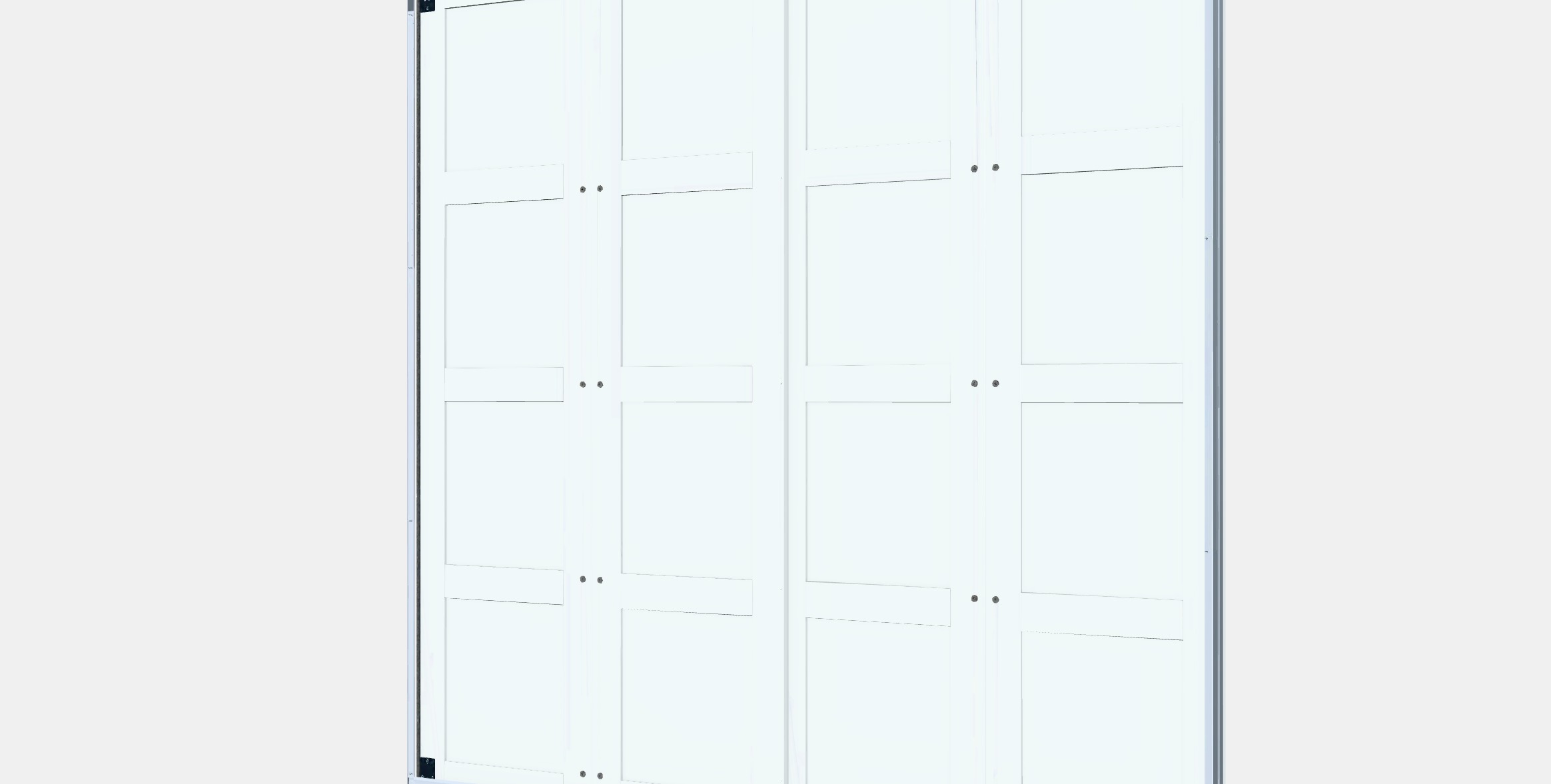 BERGSBO Pair of sliding doors Low-poly 3D model_6