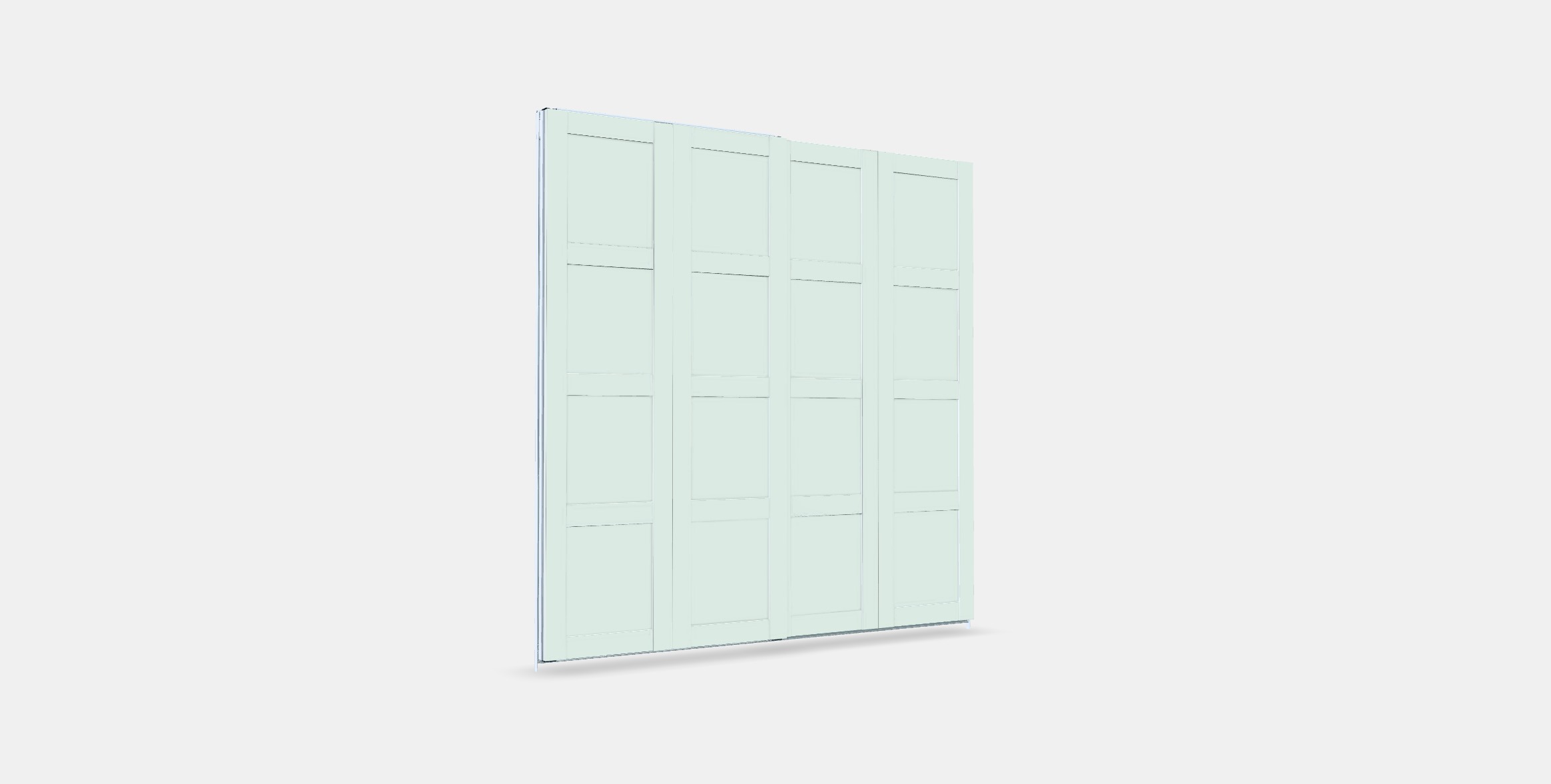 BERGSBO Pair of sliding doors Low-poly 3D model_2