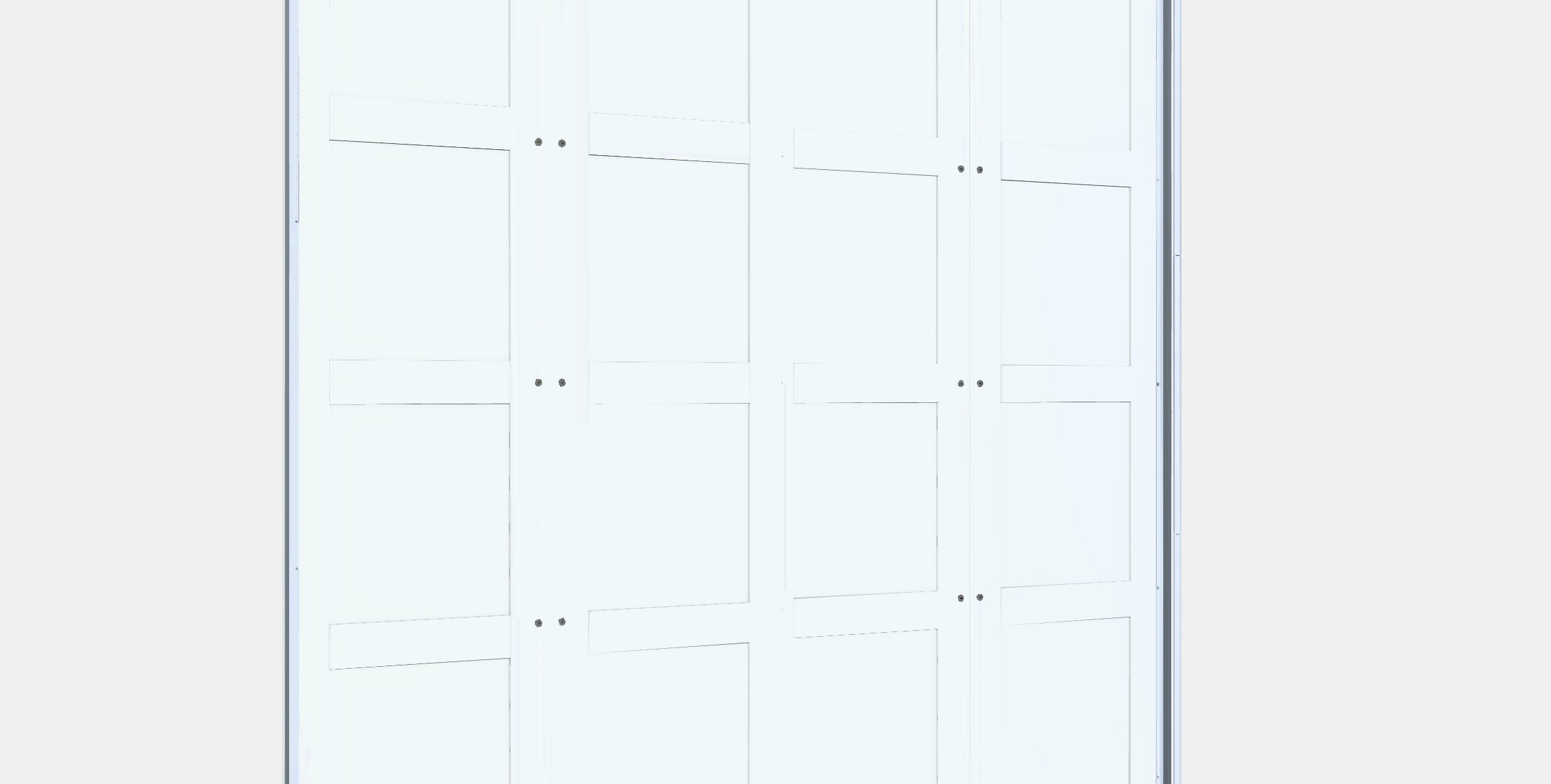 BERGSBO Pair of sliding doors Low-poly 3D model_3