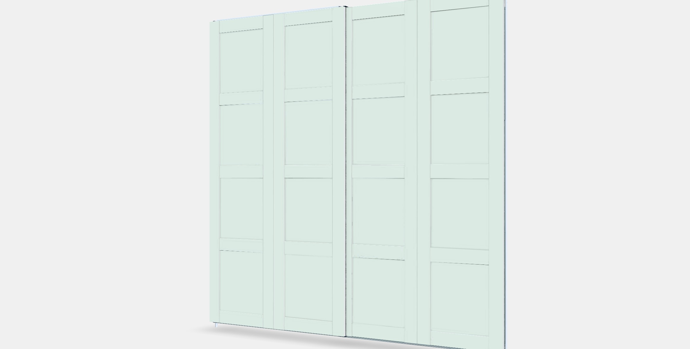BERGSBO Pair of sliding doors Low-poly 3D model_13