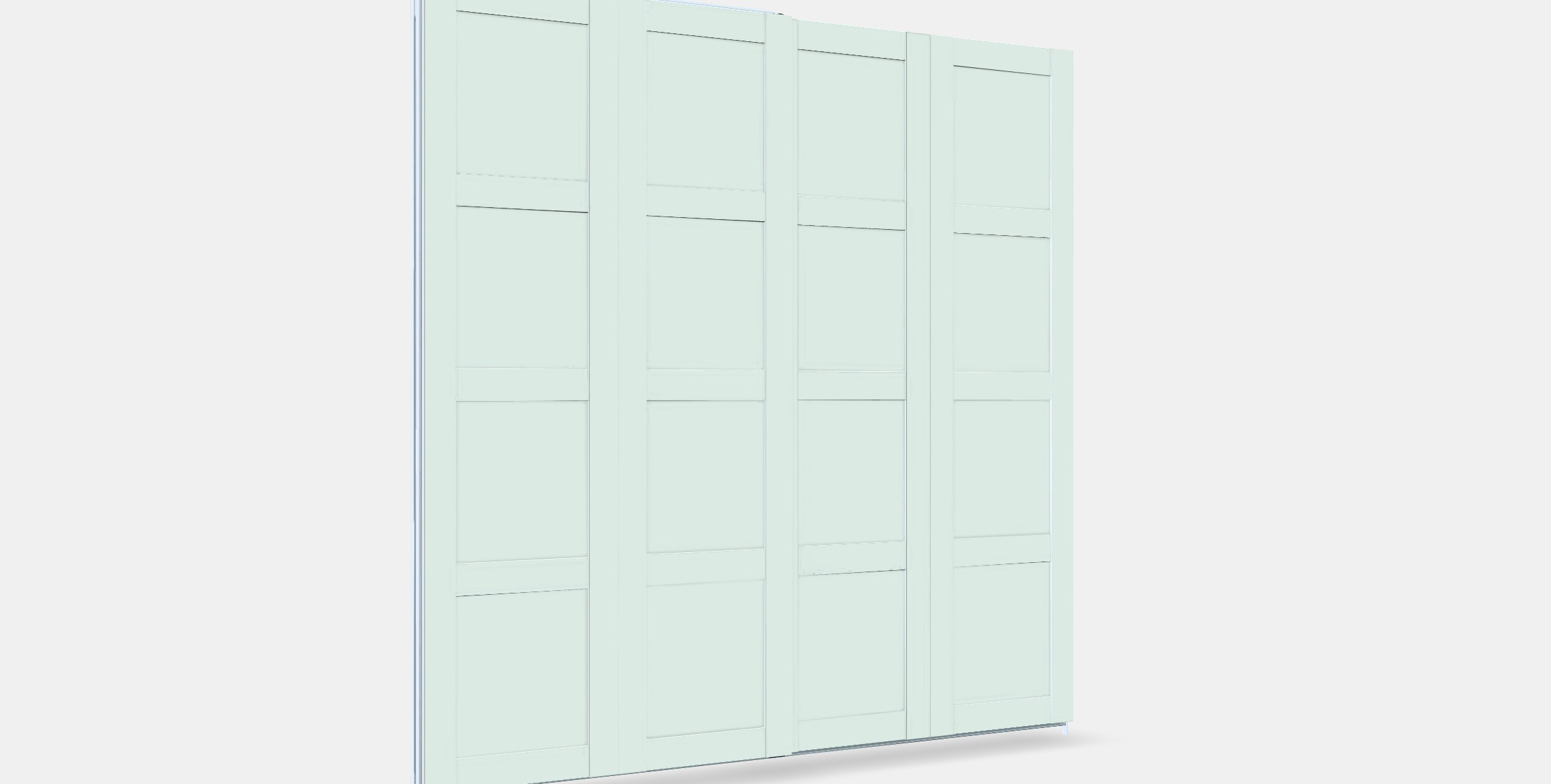 BERGSBO Pair of sliding doors Low-poly 3D model_9