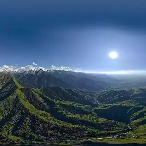 HDR - Kazachka river and mountains