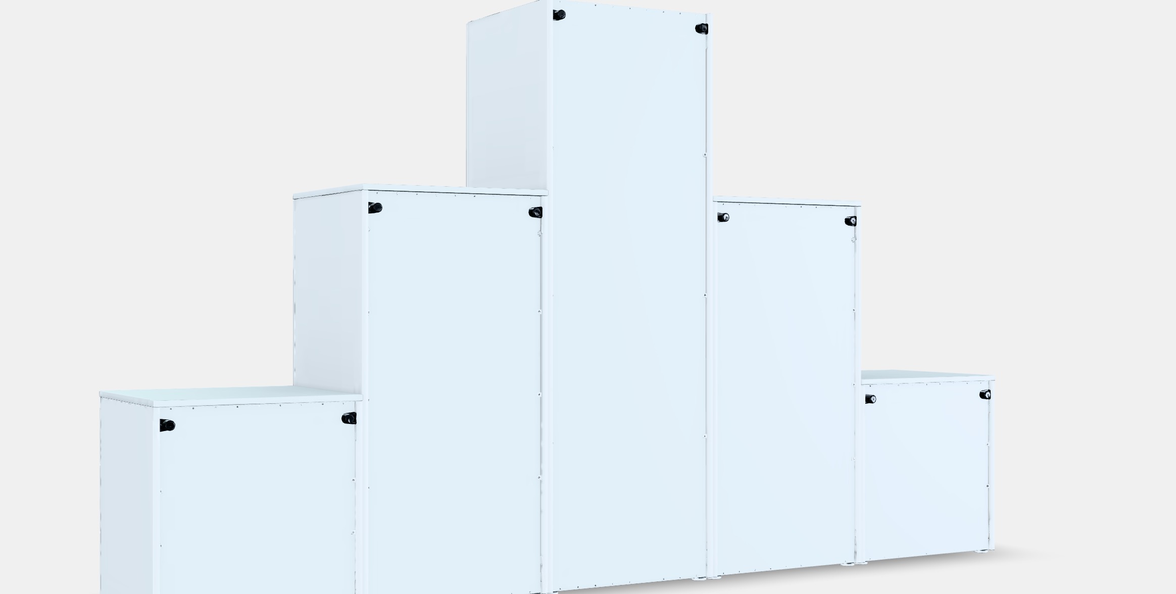 PLATSA Wardrobe with 3 doors6 drawers Low-poly 3D model_2