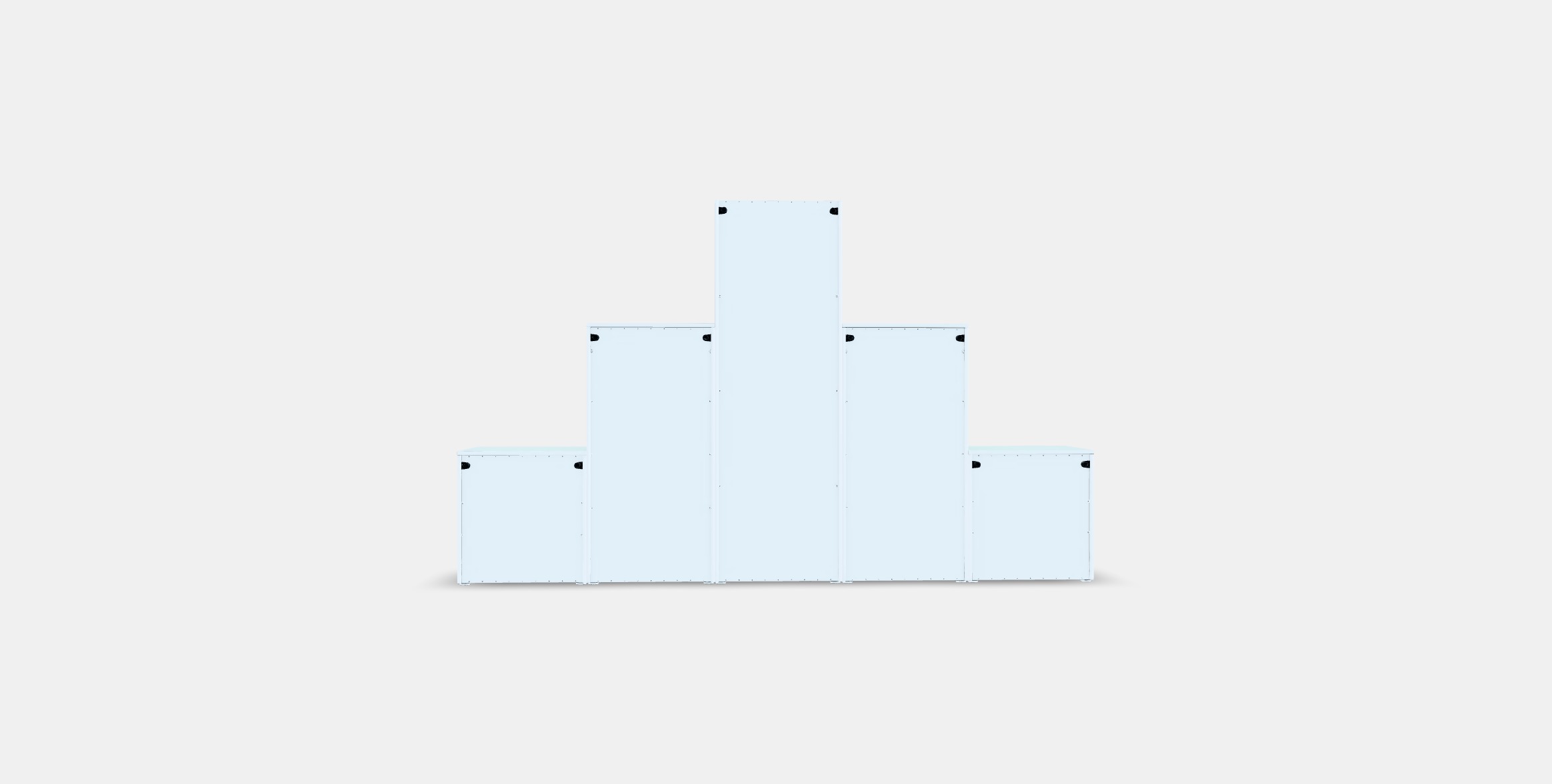 PLATSA Wardrobe with 3 doors6 drawers Low-poly 3D model_14