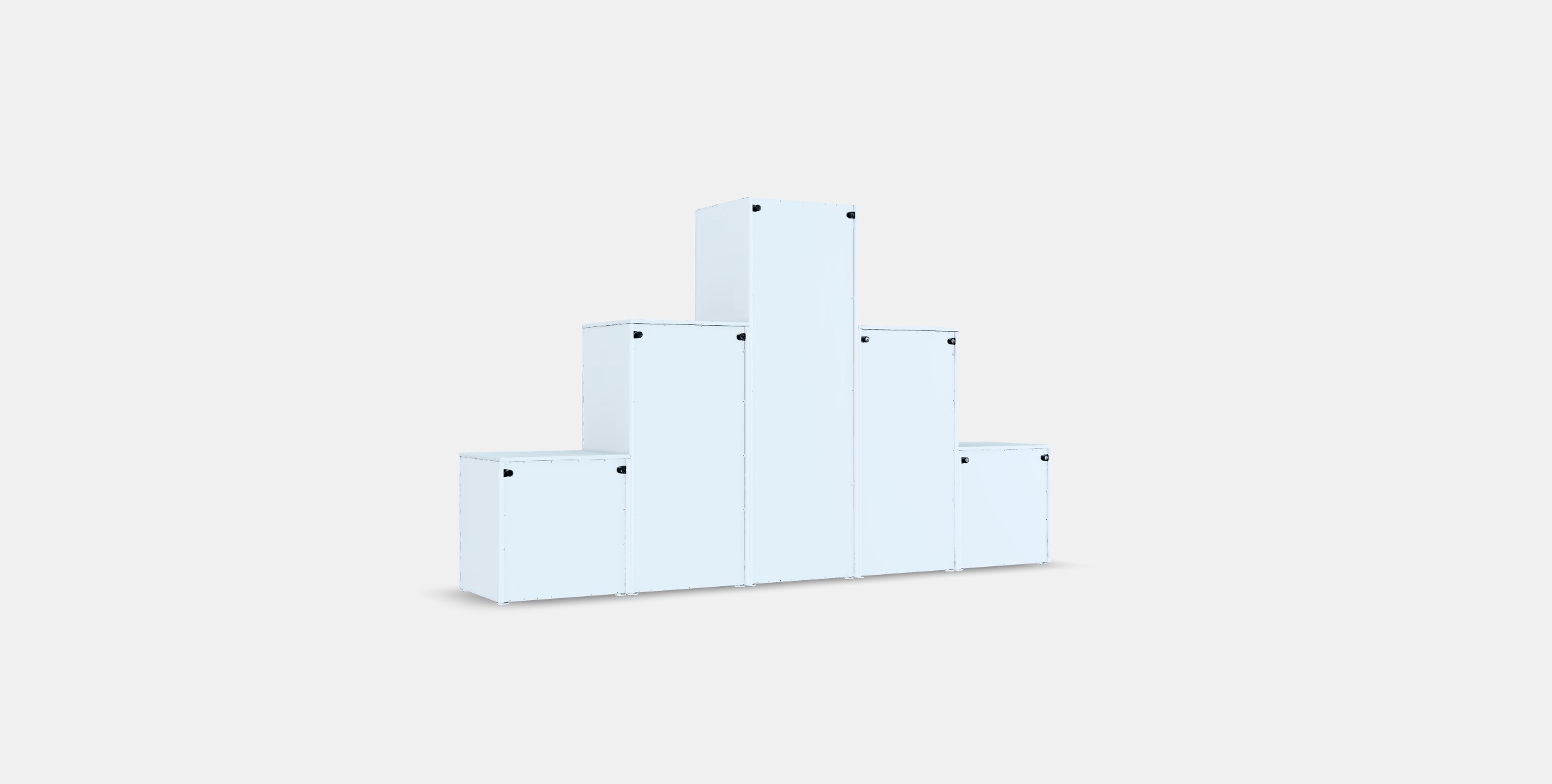 PLATSA Wardrobe with 3 doors6 drawers Low-poly 3D model_16