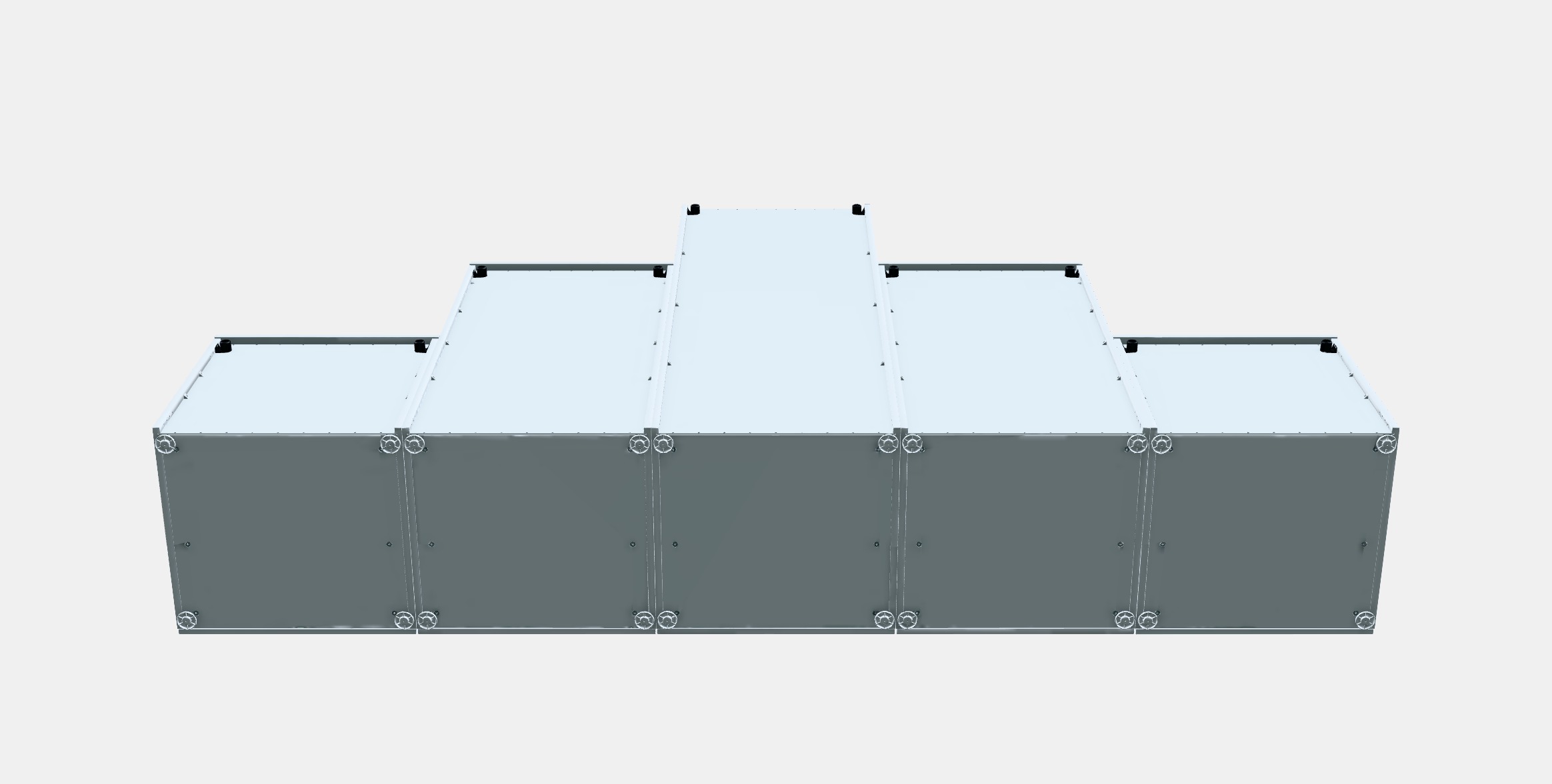PLATSA Wardrobe with 3 doors6 drawers Low-poly 3D model_8