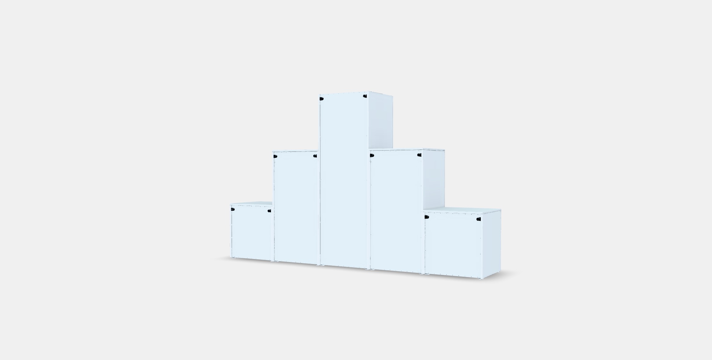 PLATSA Wardrobe with 3 doors6 drawers Low-poly 3D model_5