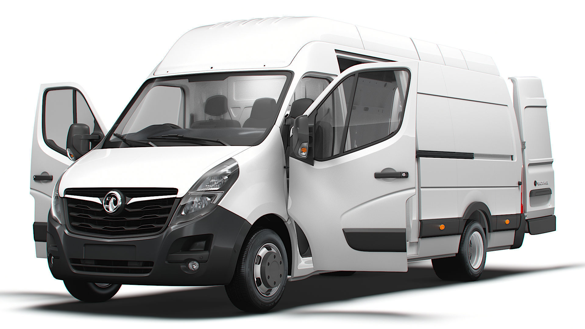 Vauxhall Movano Van L4H3 HQInterior 2021 3D model_10