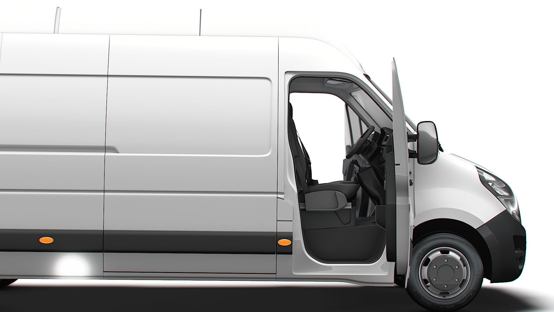 Vauxhall Movano Van L4H3 HQInterior 2021 3D model_1