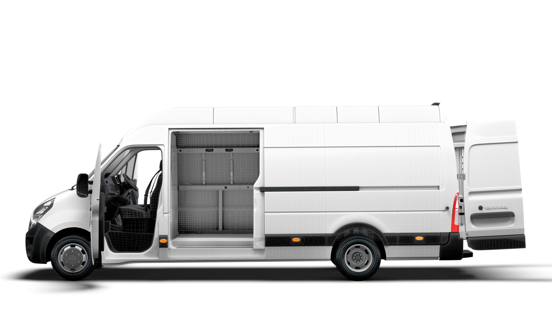 Vauxhall Movano Van L4H3 HQInterior 2021 3D model_20