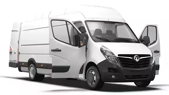 Vauxhall Movano Van L4H3 HQInterior 2021 3D model