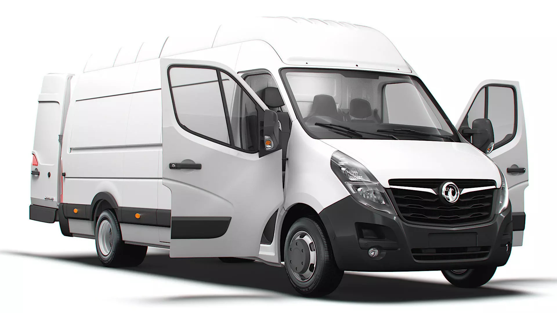 Vauxhall Movano Van L4H3 HQInterior 2021 3D model_0